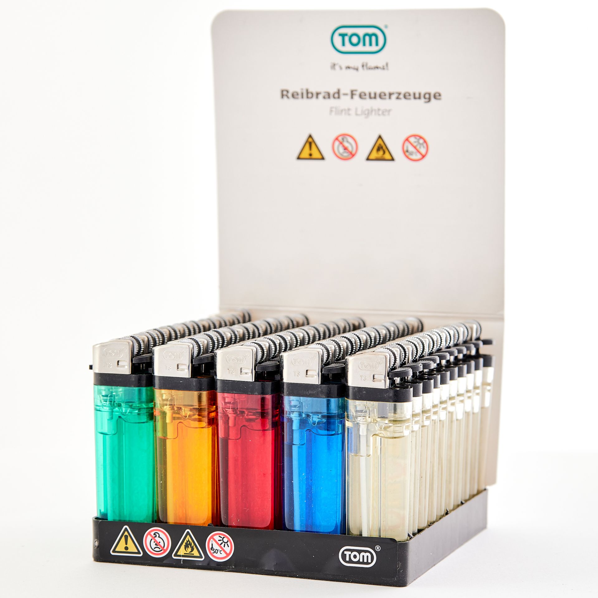 TOM Reibrad Feuerzeuge 50 Stück TOM Reibrad Feuerzeuge 50 Stück
