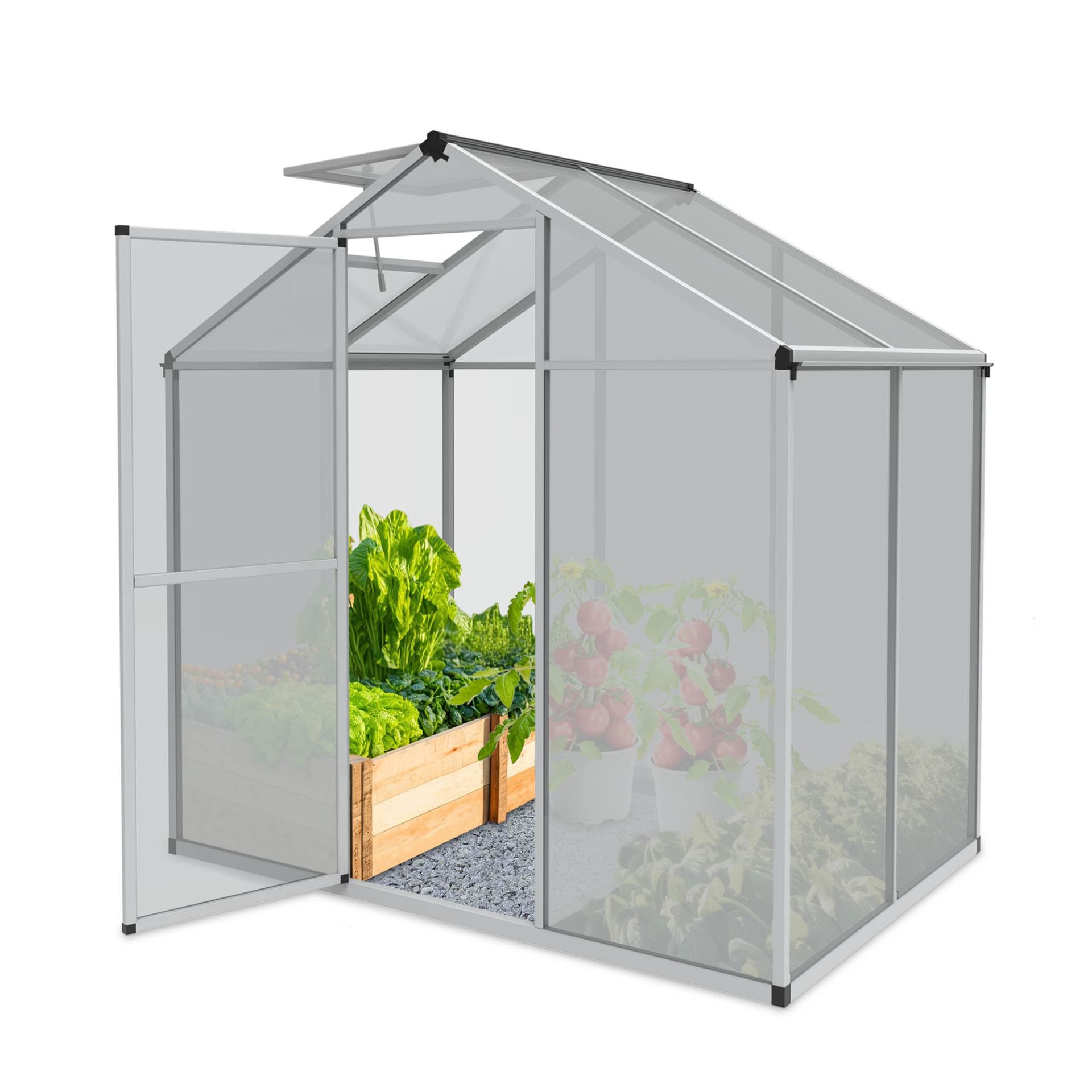 ONBEST, Gewächshaus Aluminium M, Artikelnummer 44409
