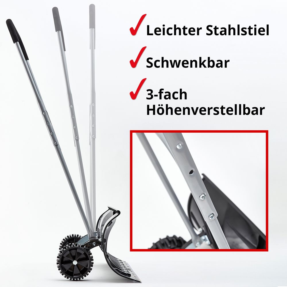 HECHT Schneeschieber 661 GT Höhenverstellbarer Schneeschieber 