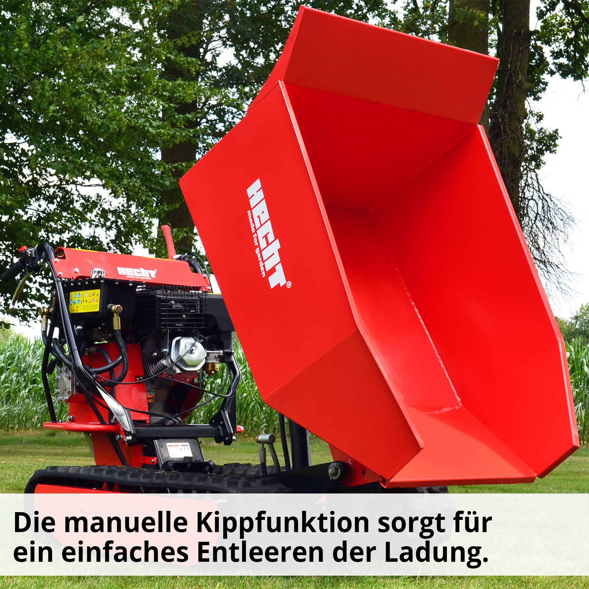 HECHT Raupendumper »2950« Raupe mit manueller Kippfunktion