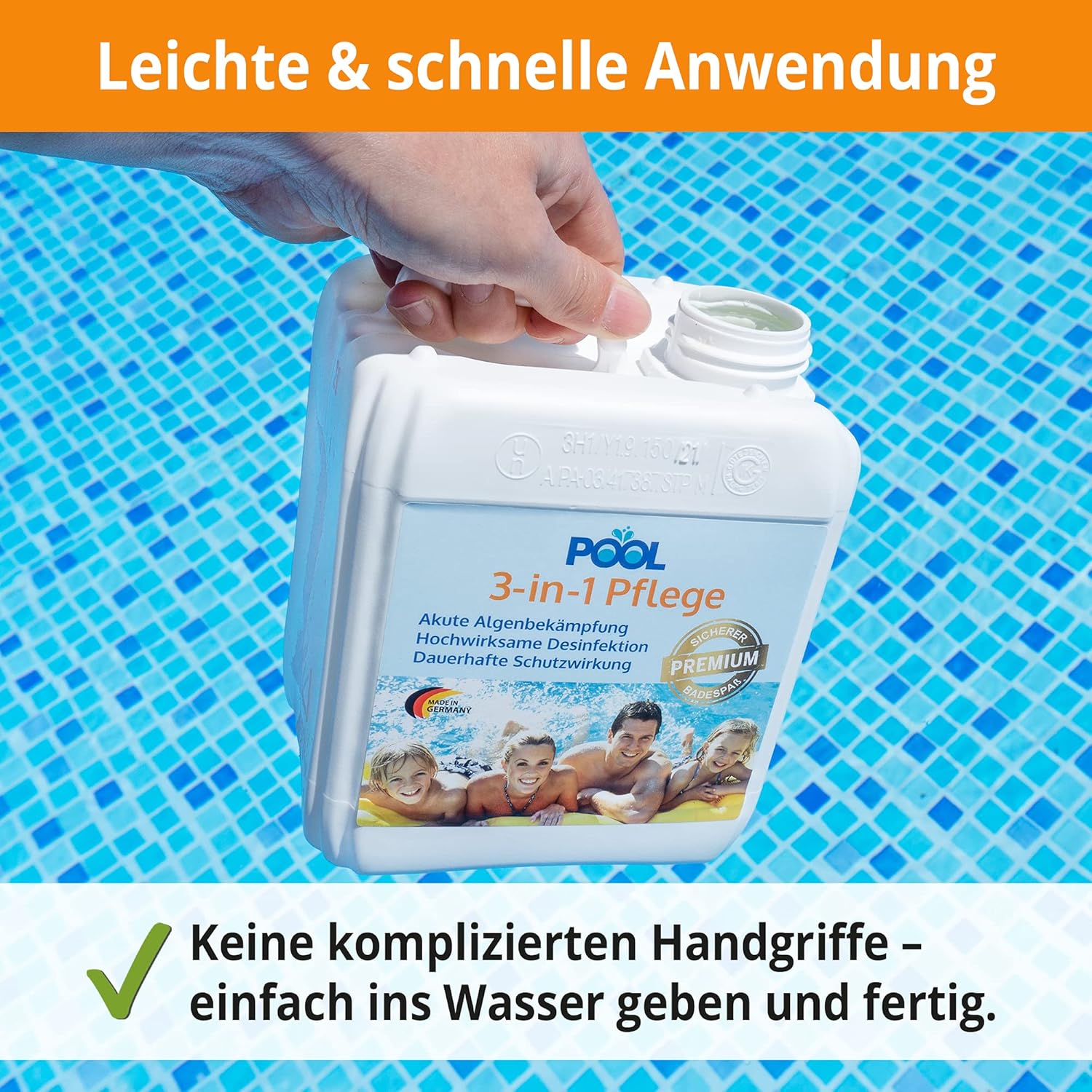 Wasserpflege zooprinz 3-in-1 sorgt für klare Sicht und gesundes Badewasser Wasserpflege zooprinz 3-in-1 sorgt für klare Sicht und gesundes Badewasser