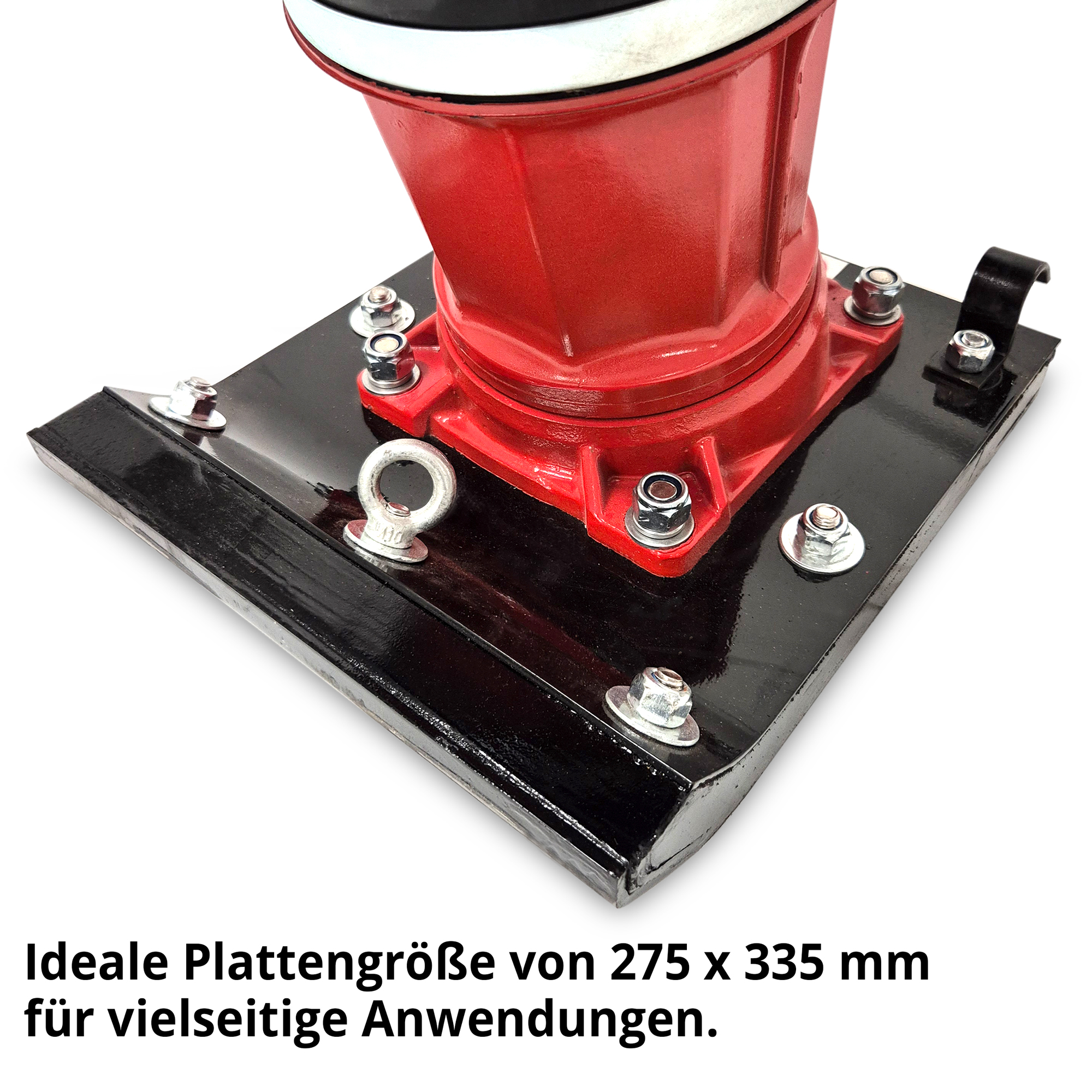 HECHT 1118 Benzin Stampfer mit idealer Plattengröße von 275 x 335 mm für vielseitige Anwendungen