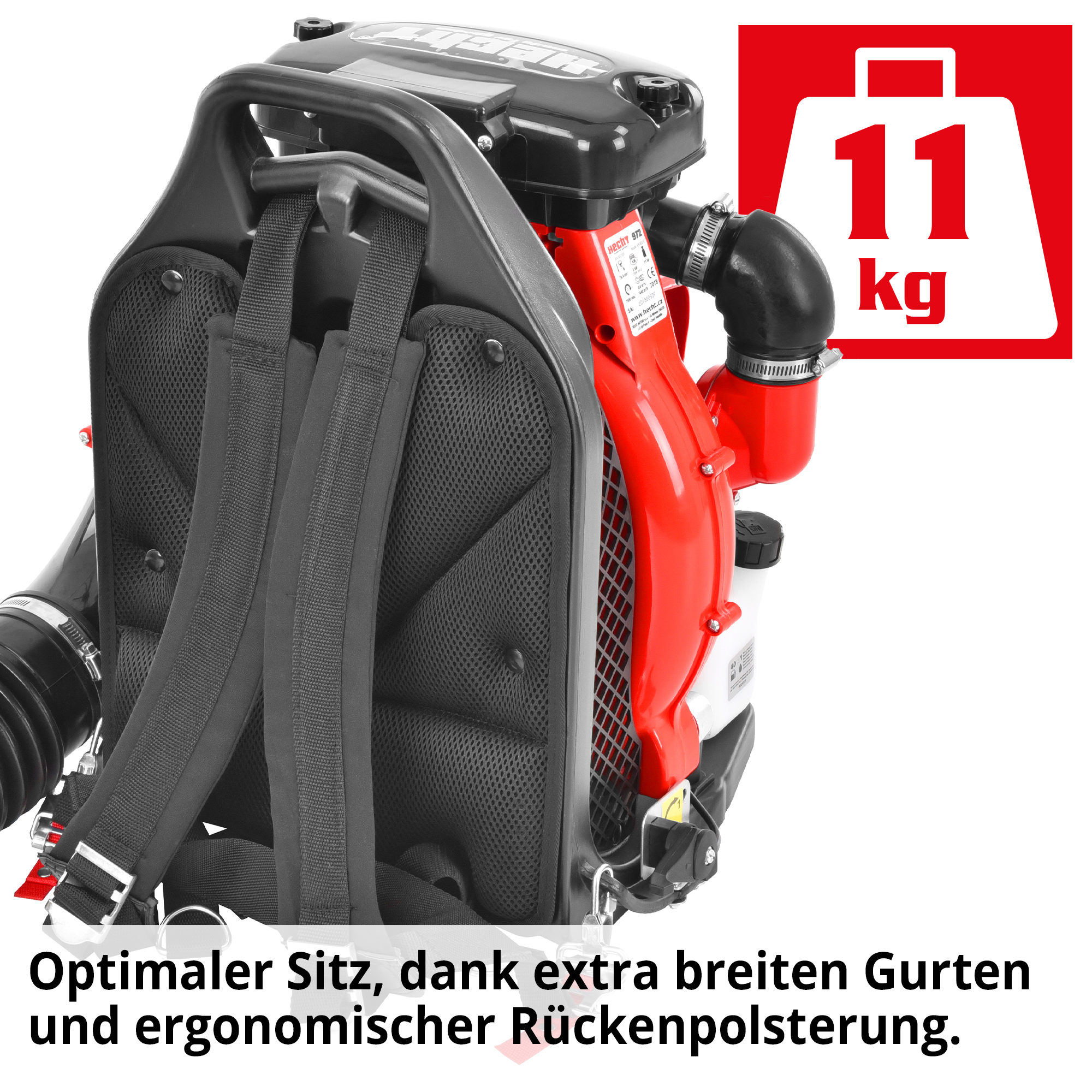 Benzin-Laubbläser mit Rückenaufnahme und geringem Gewicht für bequemes arbeiten 