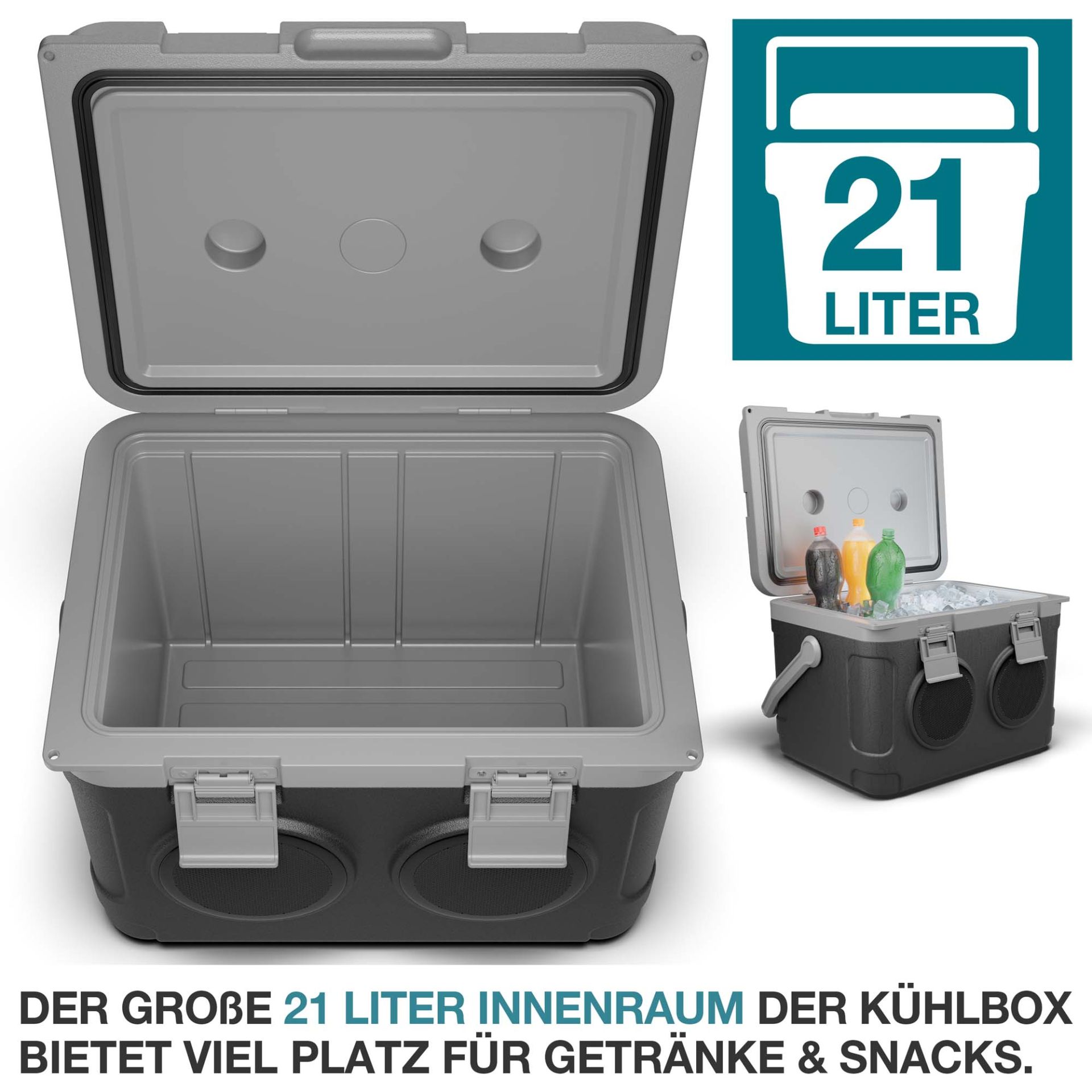 TOM Musikkühlbox CB-210; 21 Liter Innenraum