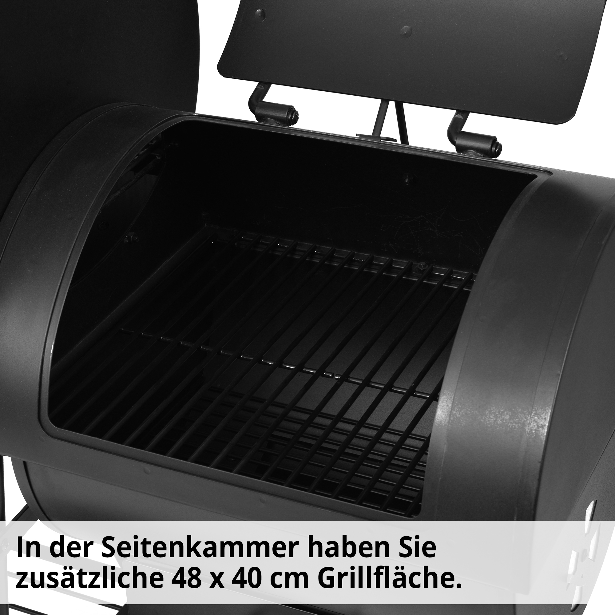 HECHT XXL Smoker Grill »Sentinel Max« Grill mit Seitenkammer