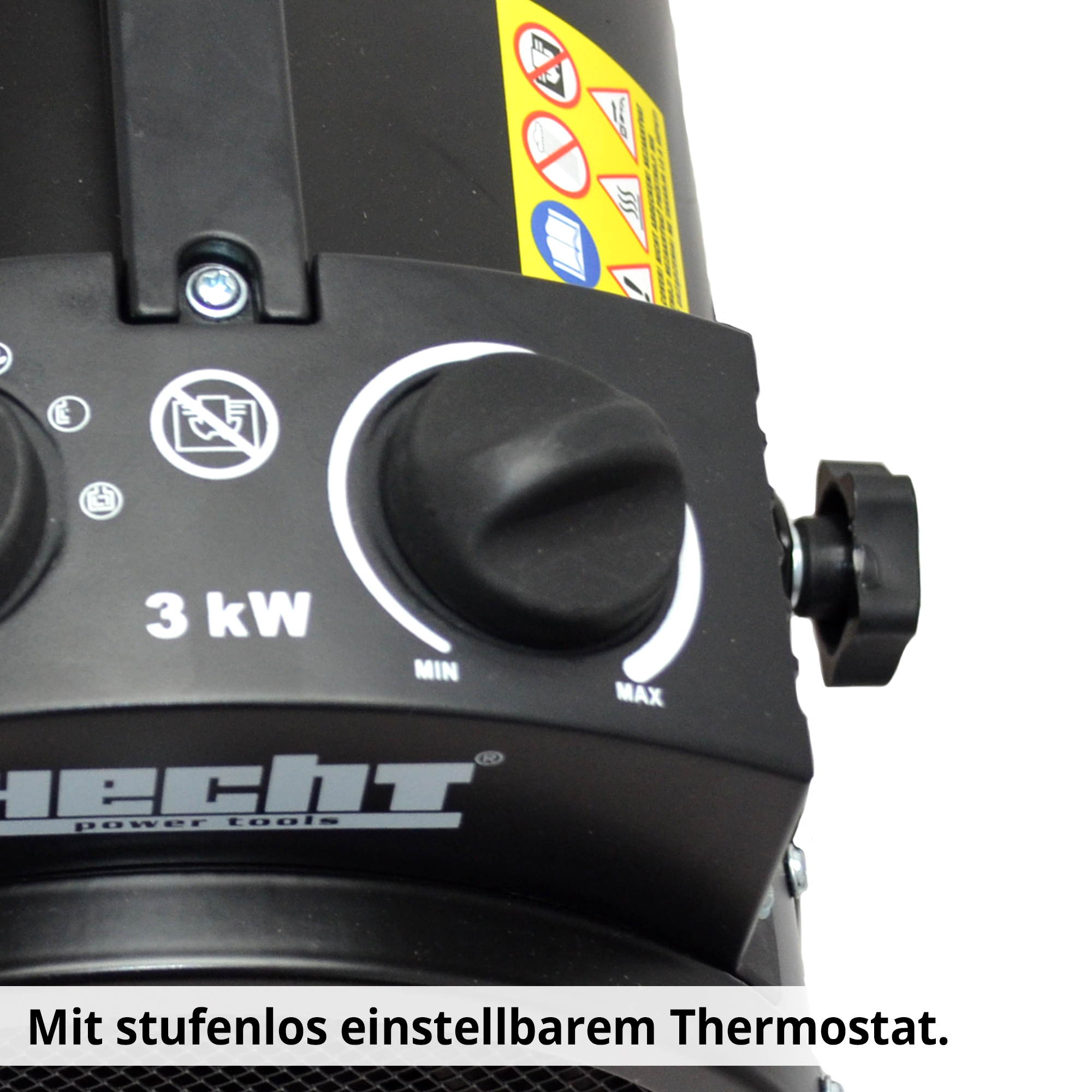 HECHT Elektro Heizlüfter »3329« Elektro Heizlüfter mit stufenlosem Thermostat