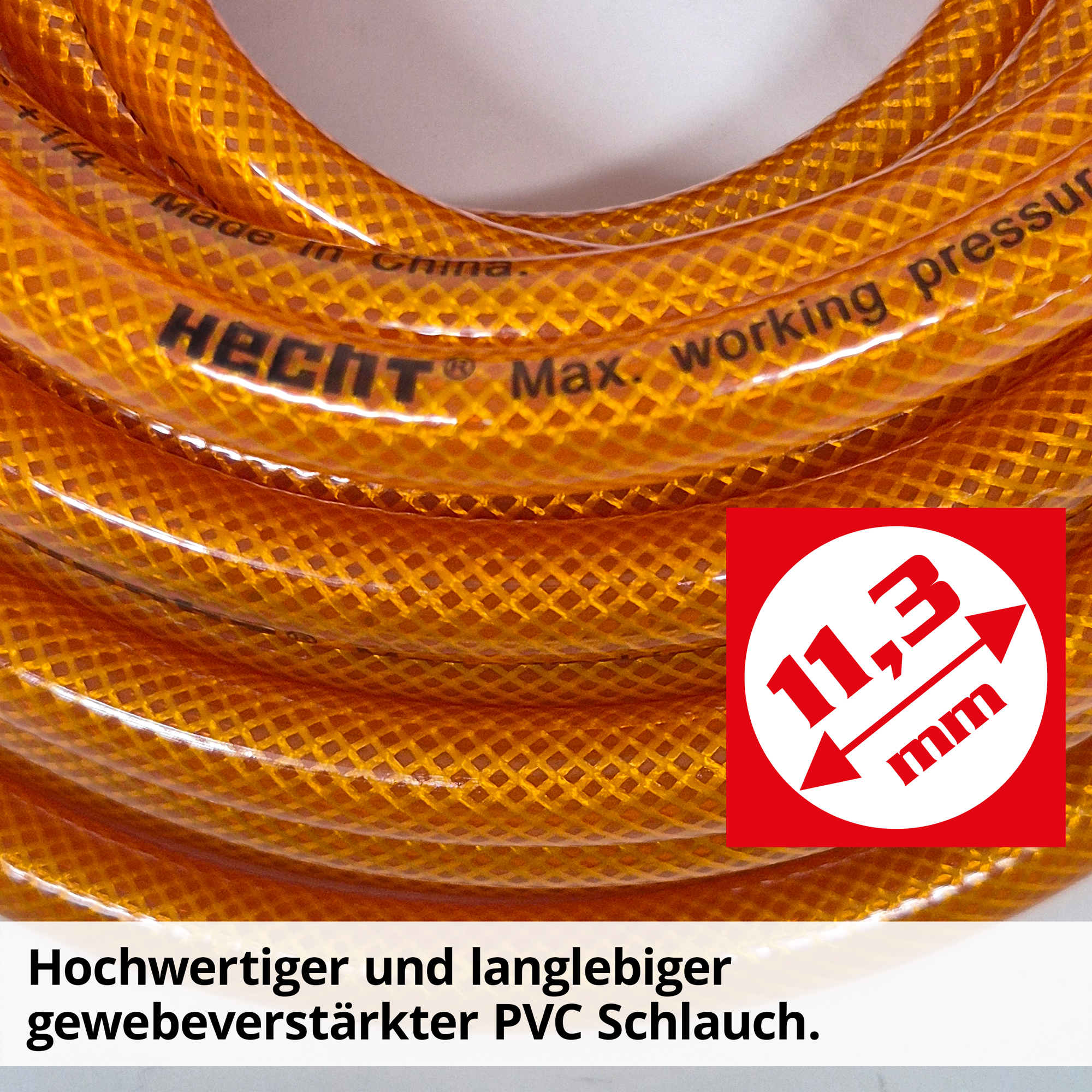 Druckluftschlauch mit hochwertigem und langlebigen Gewegeverstärktem PVC Schlauc
