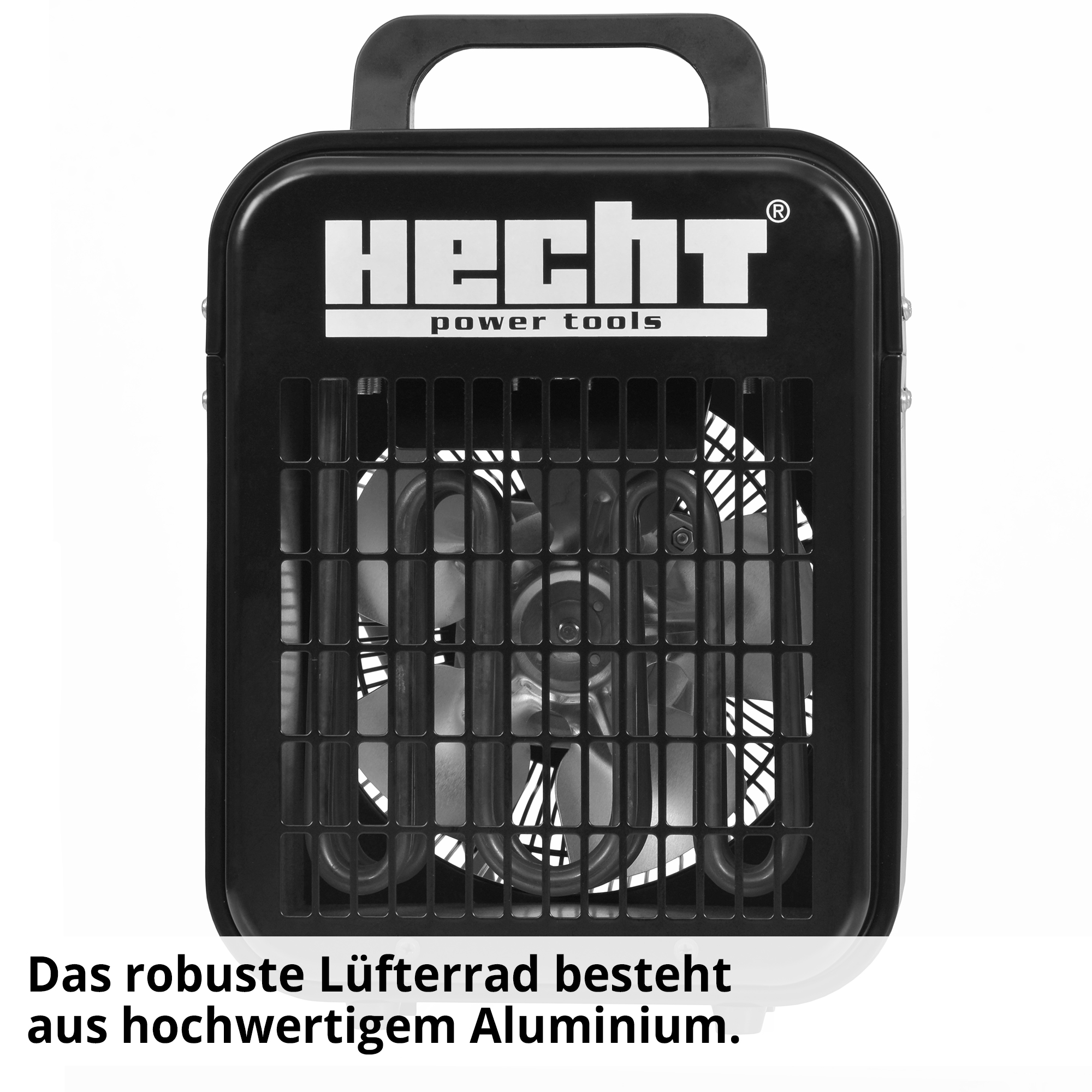 HECHT Heizlüfter 3500 mobiler Heizlüfter mit robustem Lüfterrad