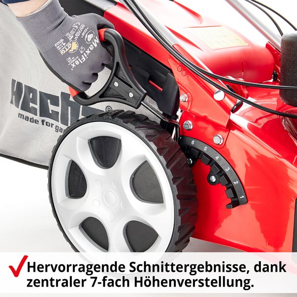 HECHT Benzin Rasenmäher 5484 SX Benzin Rasenmäher mit verstellbarer Schnitthöhe