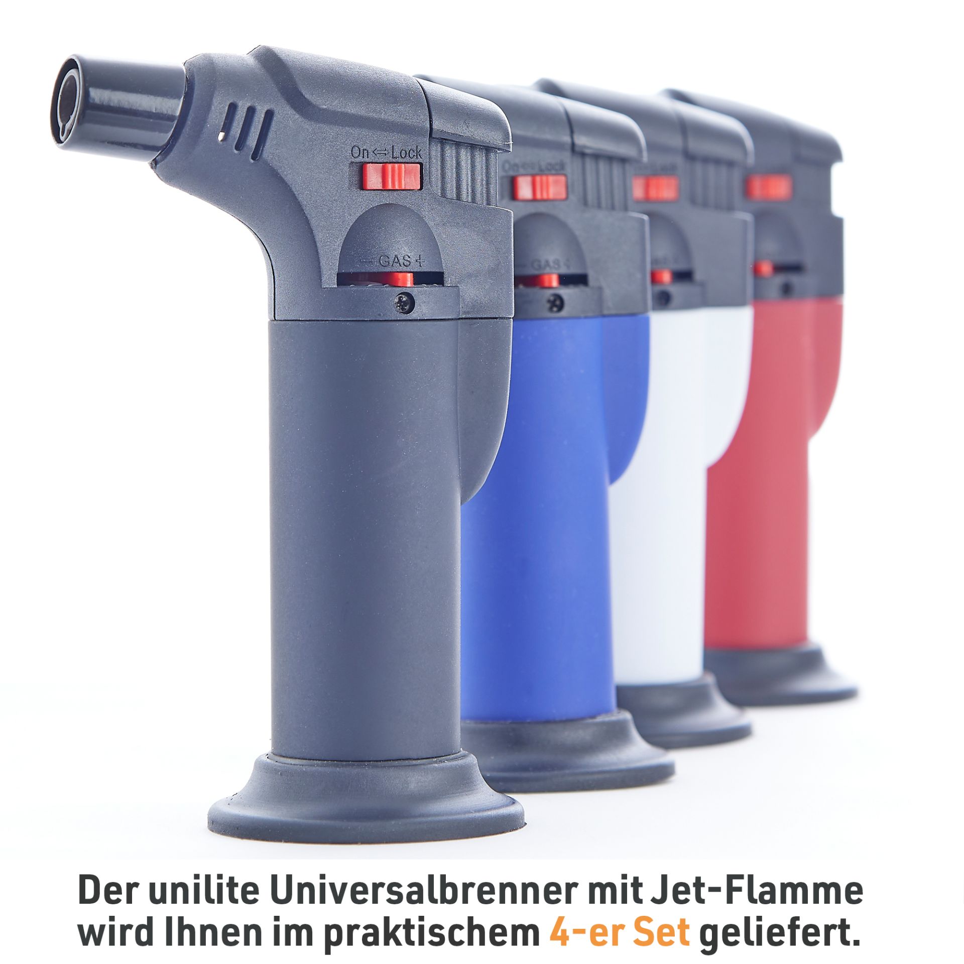 4 Mal Unilite Universal-Brenner TOKYO im Lieferumfang