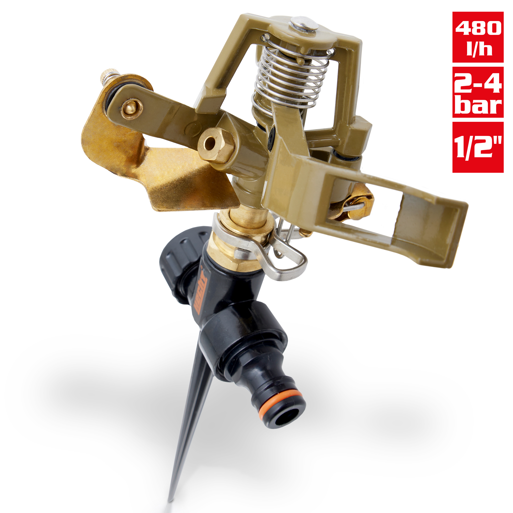 Hecht Impulsregner mit Wasserdruck zwischen 2 bis 4 bar 