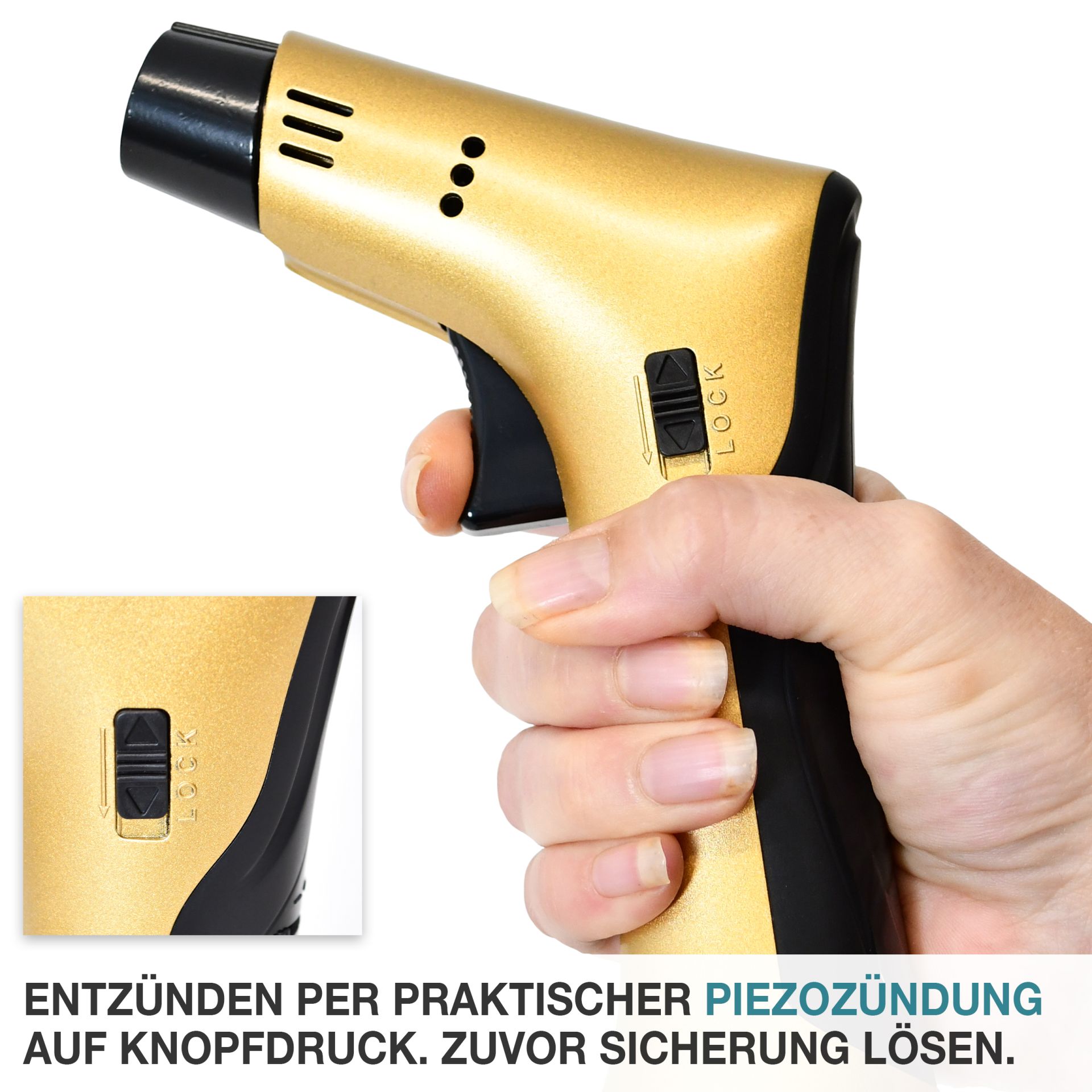 TOM Jetbrenner GB-500; integrierte Piezozündung