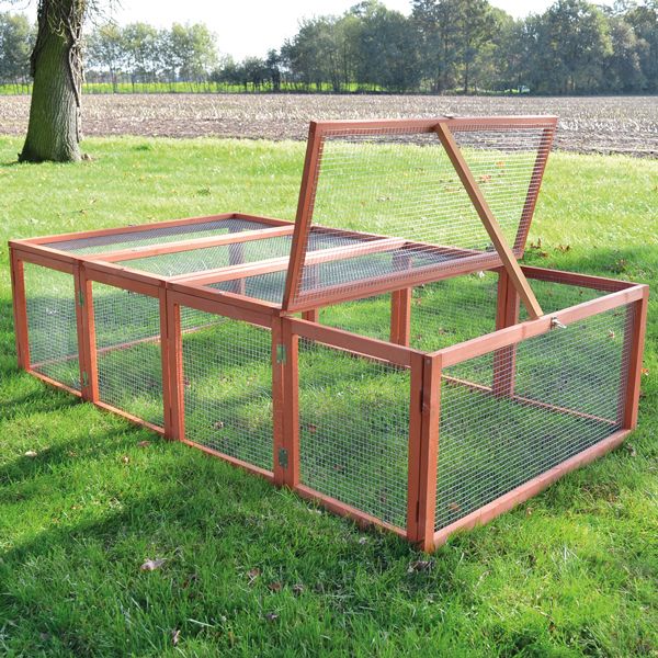 zooprinz Auslauf »Rabbit Run Braun« Faltbarer Aufbau