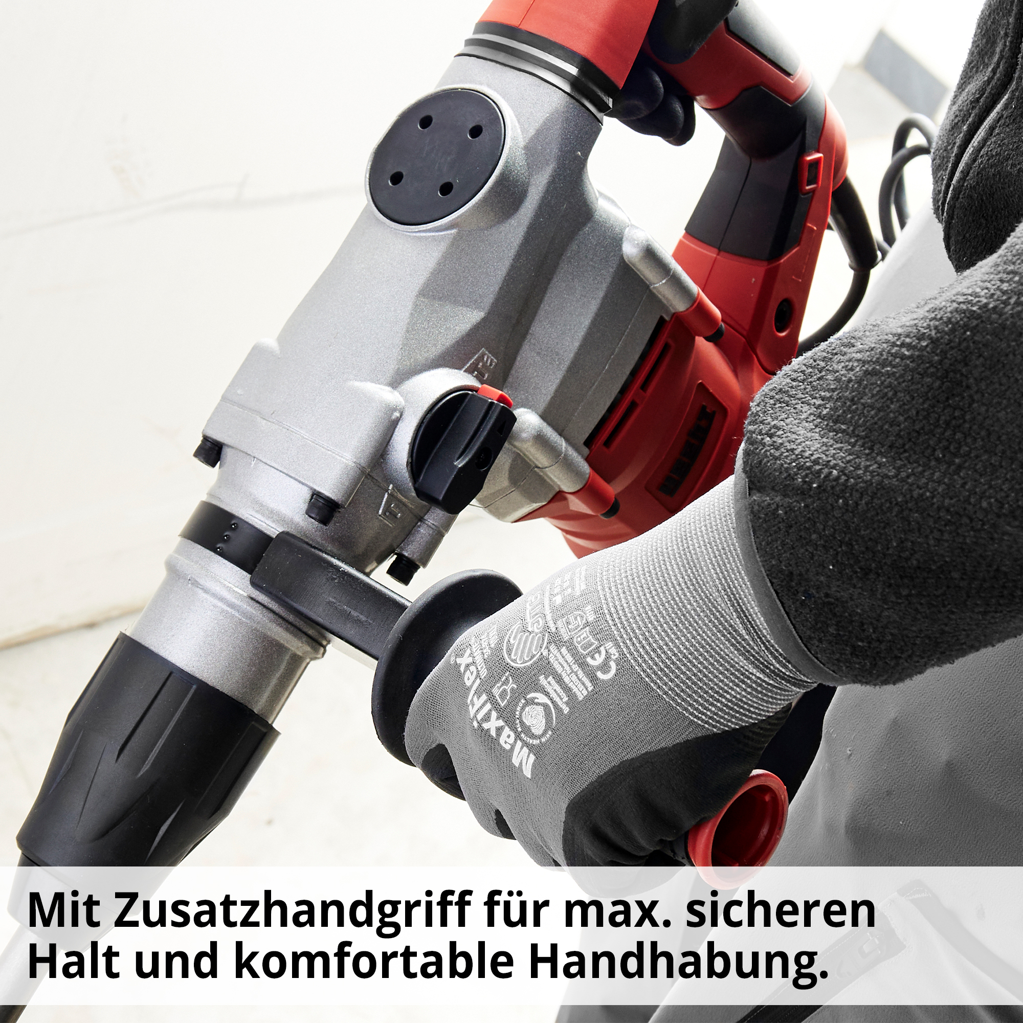 HECHT 1069 Bohrhammer mit Zusatzhandgriff für max. sicheren Halt und komfortable Handhabung