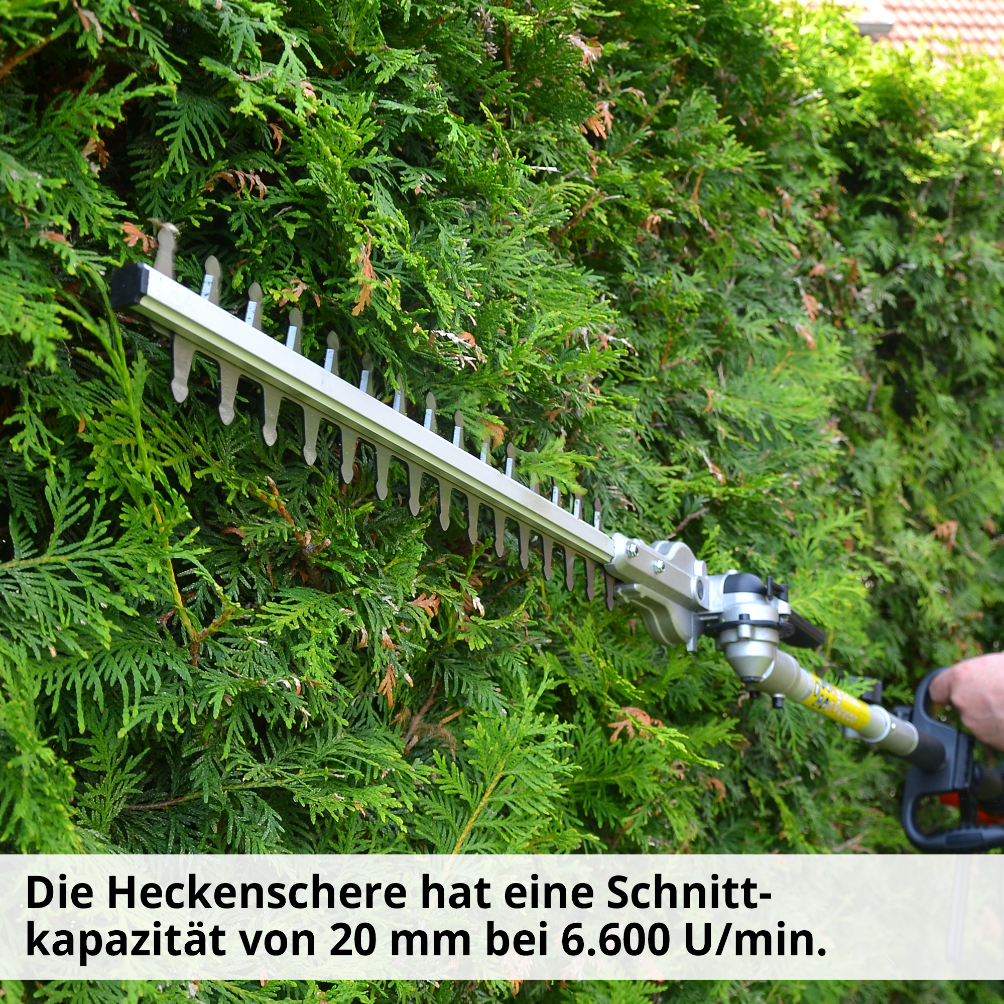 Hecht Elektro-Heckenschere mit 20 mm Schnittkapazität 