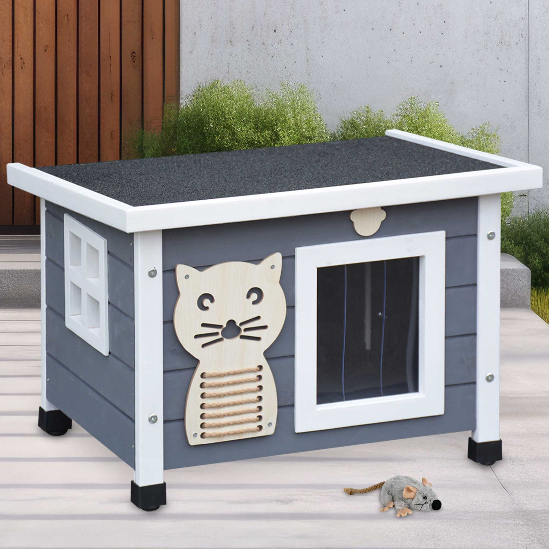 Zooprinz Katzen Villa Felix grau