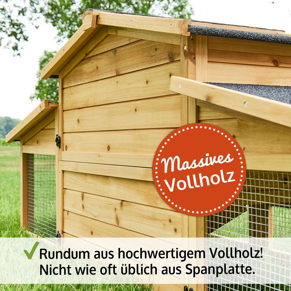 Hasenstall Dorf Alm; massives Vollholz
