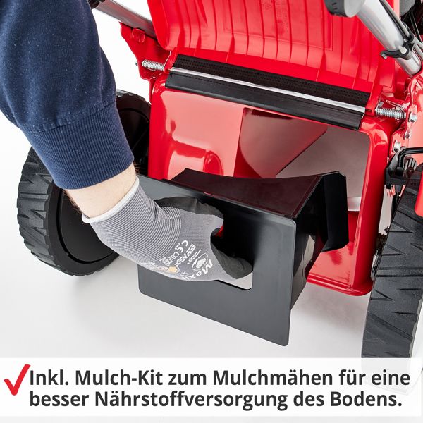 HECHT Benzin Rasenmäher »5534 SX« Benzin Rasenmäher inklusive Mulch-Kit
