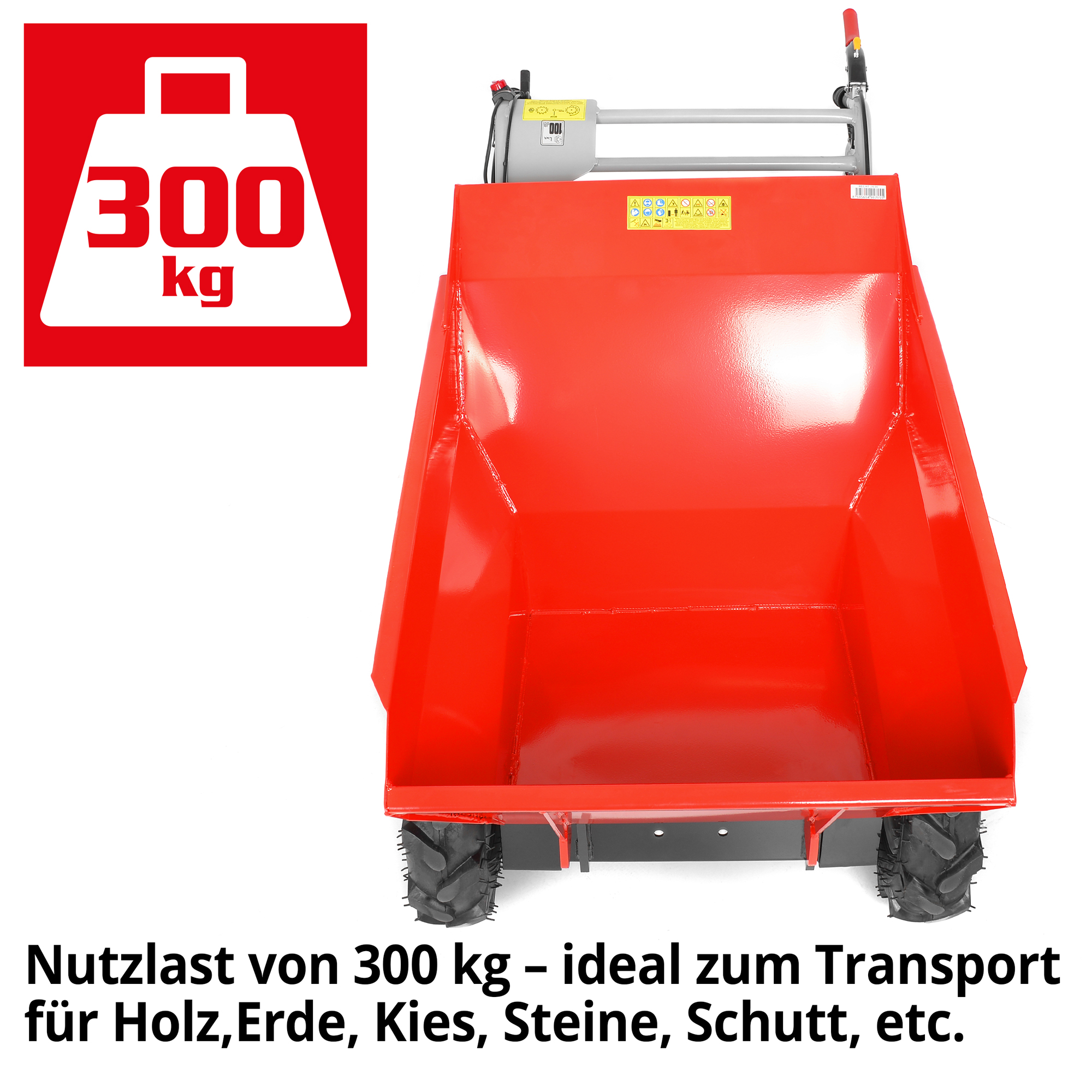 Hecht Motorschubkare 2636 mit Allradantrieb und bis 300 kg 