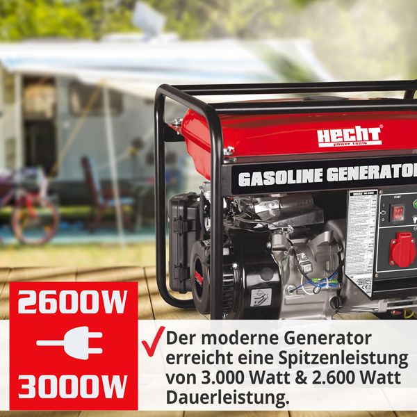 HECHT Stromaggregat GG 3300 Stromaggregat mit hoher Leistung 