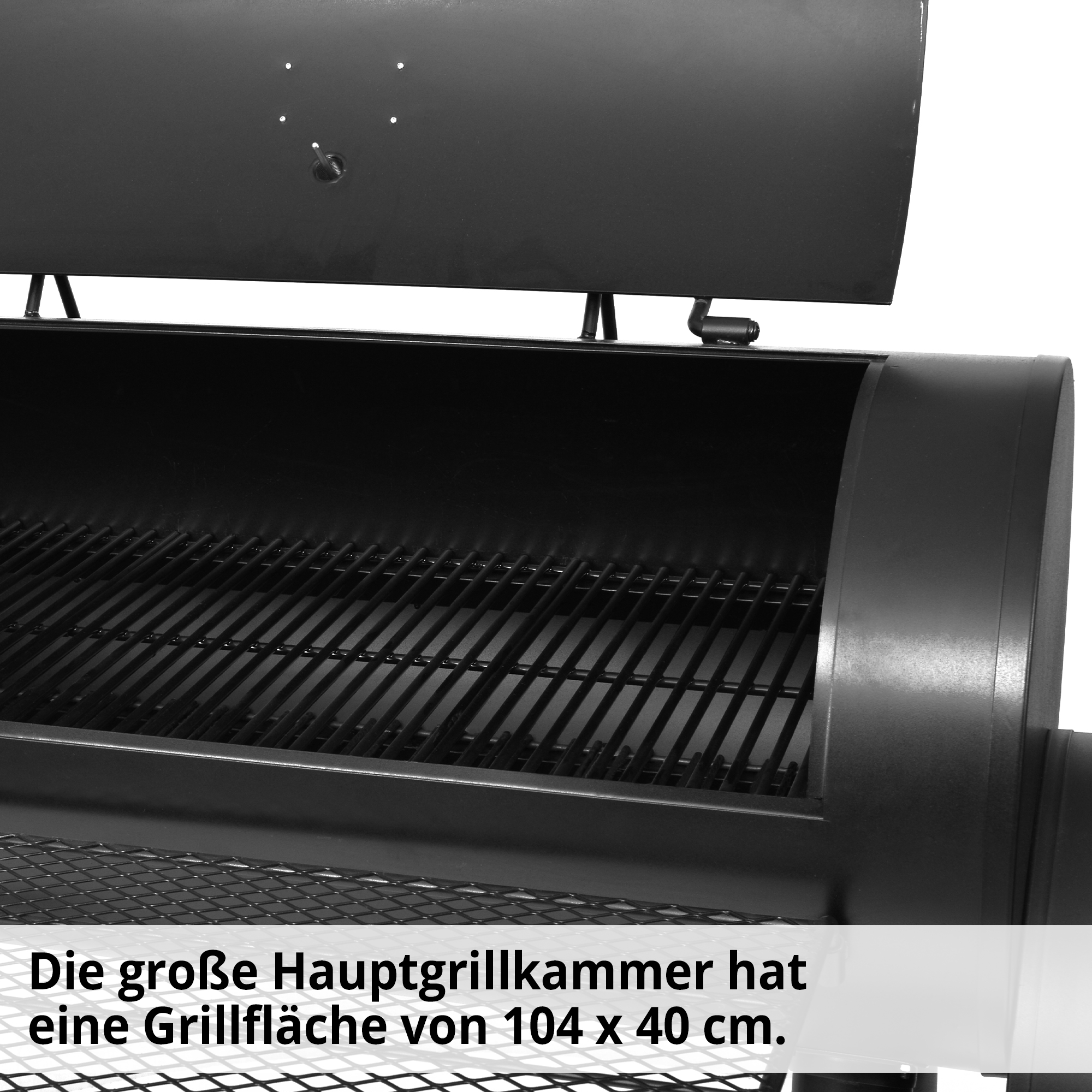 HECHT XXL Smoker Grill »Sentinel Max« Grill mit großer Hauptgrillkammer 