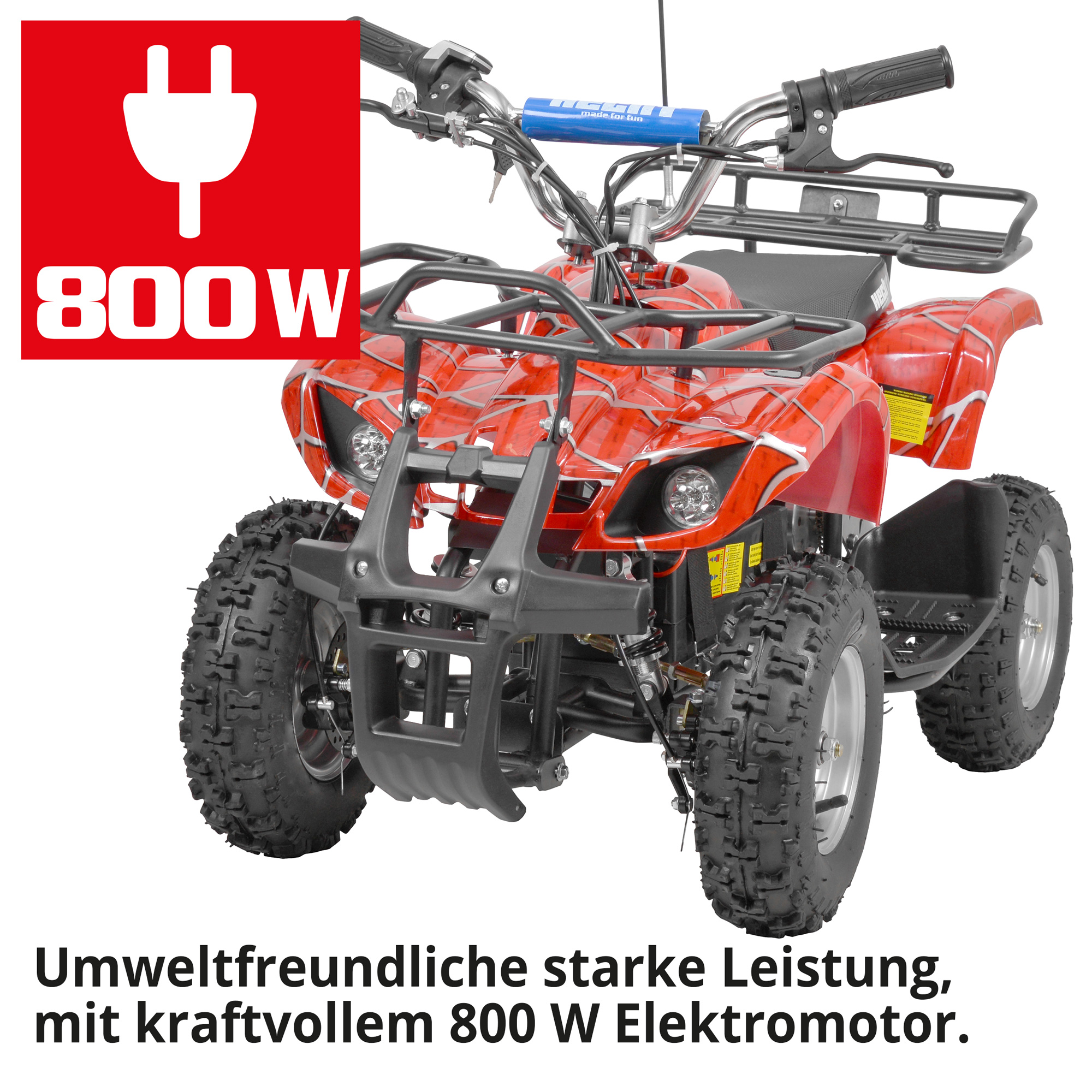 Quad; Stark Leistung mit 800 Watt Elektromotor