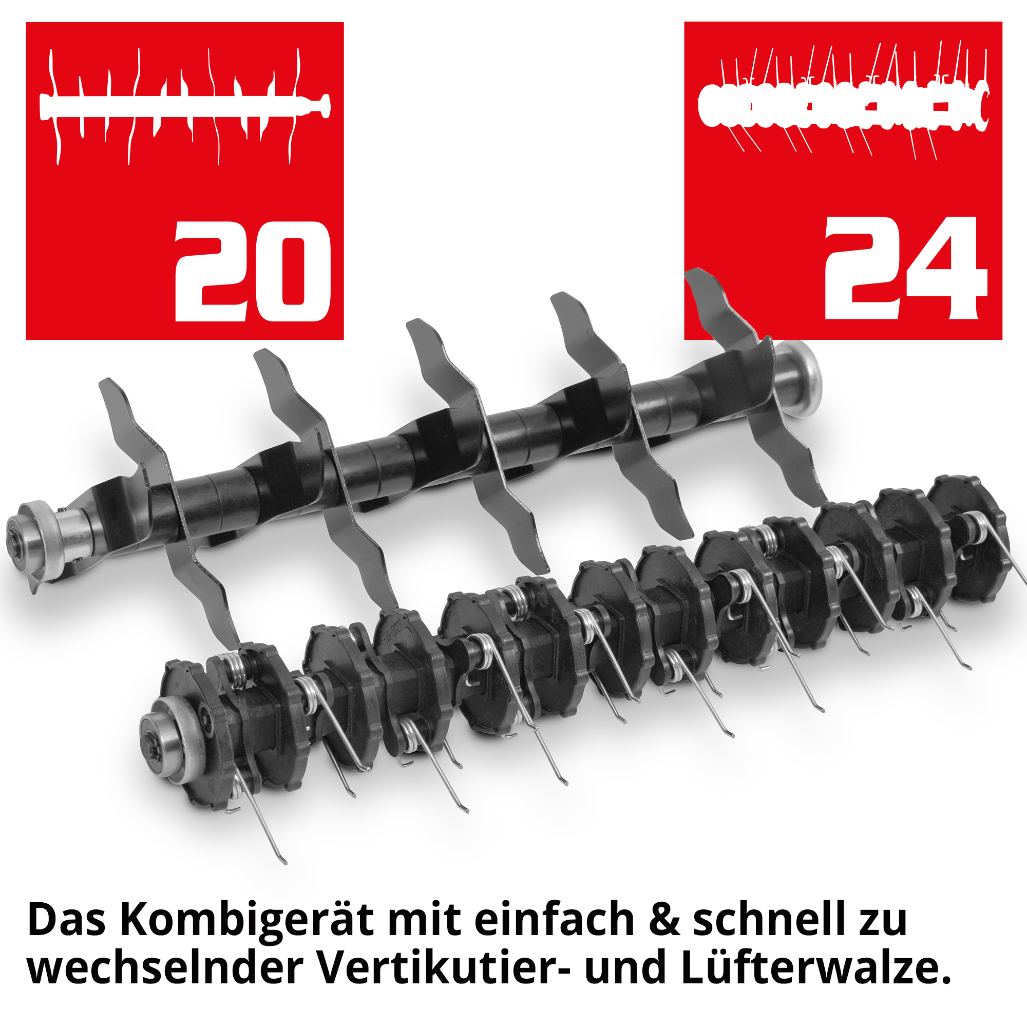 HECHT Elektro Vertikutierer »1848« Vertikutierer mit verschiedenen Aufsätzen