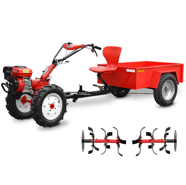 HECHT Gartenhacke im Set »7100« Gartenhacke mit Pflug und Anhänger