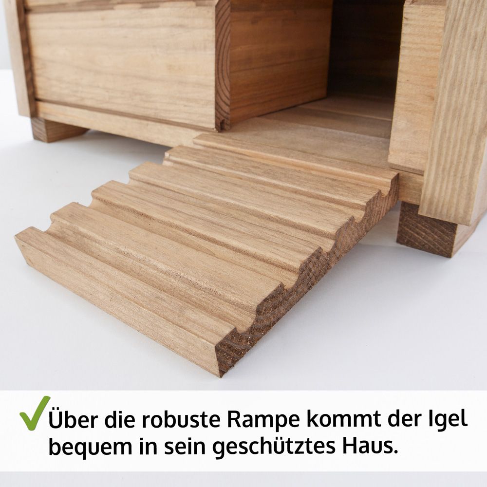 Igelhaus Ruby; Rampe im Eingang
