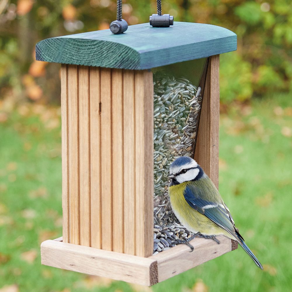 Vogelfutterhaus; Praktisches Band zum Aufhängen