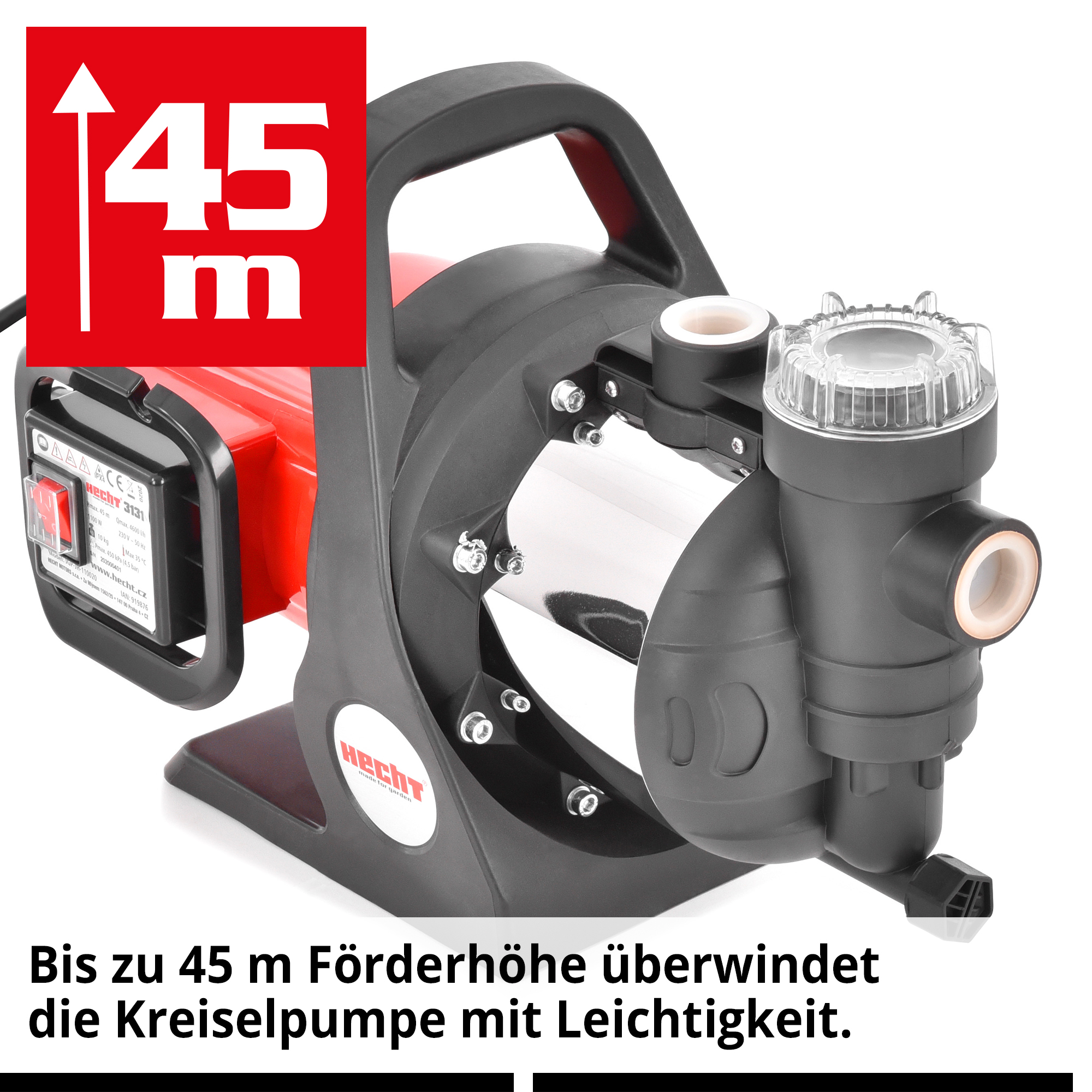 Kreiselpumpe mit bis zu 45 m Förderhöhe bei konstantem Druck