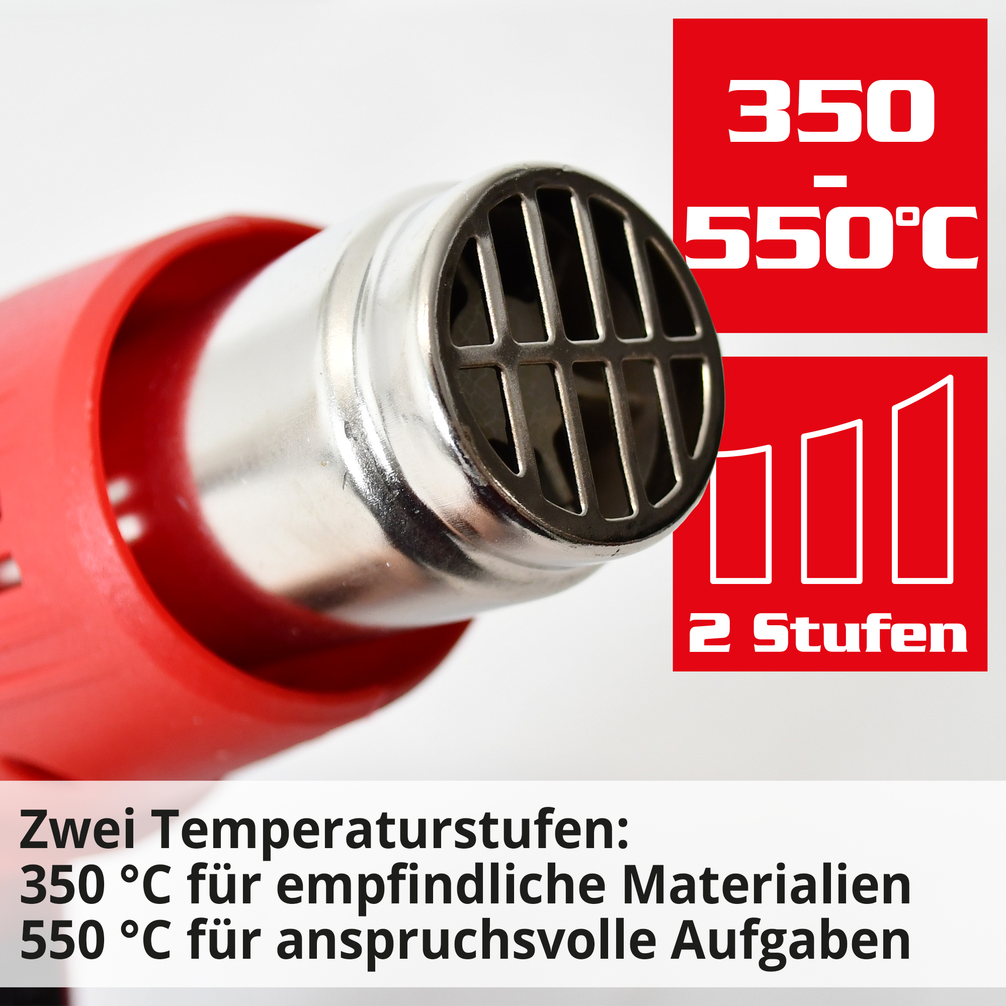HECHT Heißluftgebläse »2022« Heißluftgebläse mit verschiedenen Temperaturstufen HECHT Heißluftgebläse »2022« Heißluftgebläse mit verschiedenen Temperaturstufen
