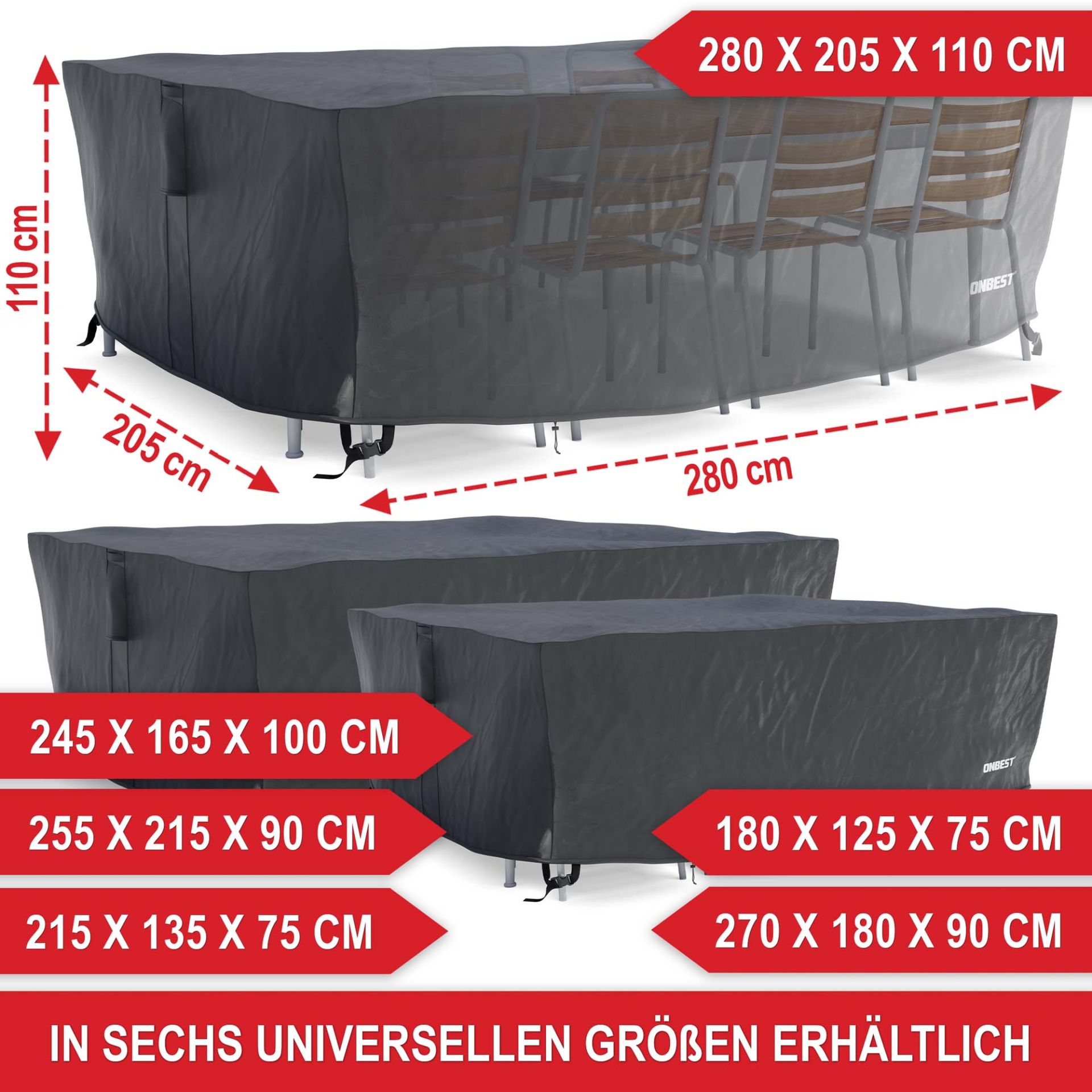 ONBEST, Möbelabdeckhaube XXL, Artikelnummer 44241