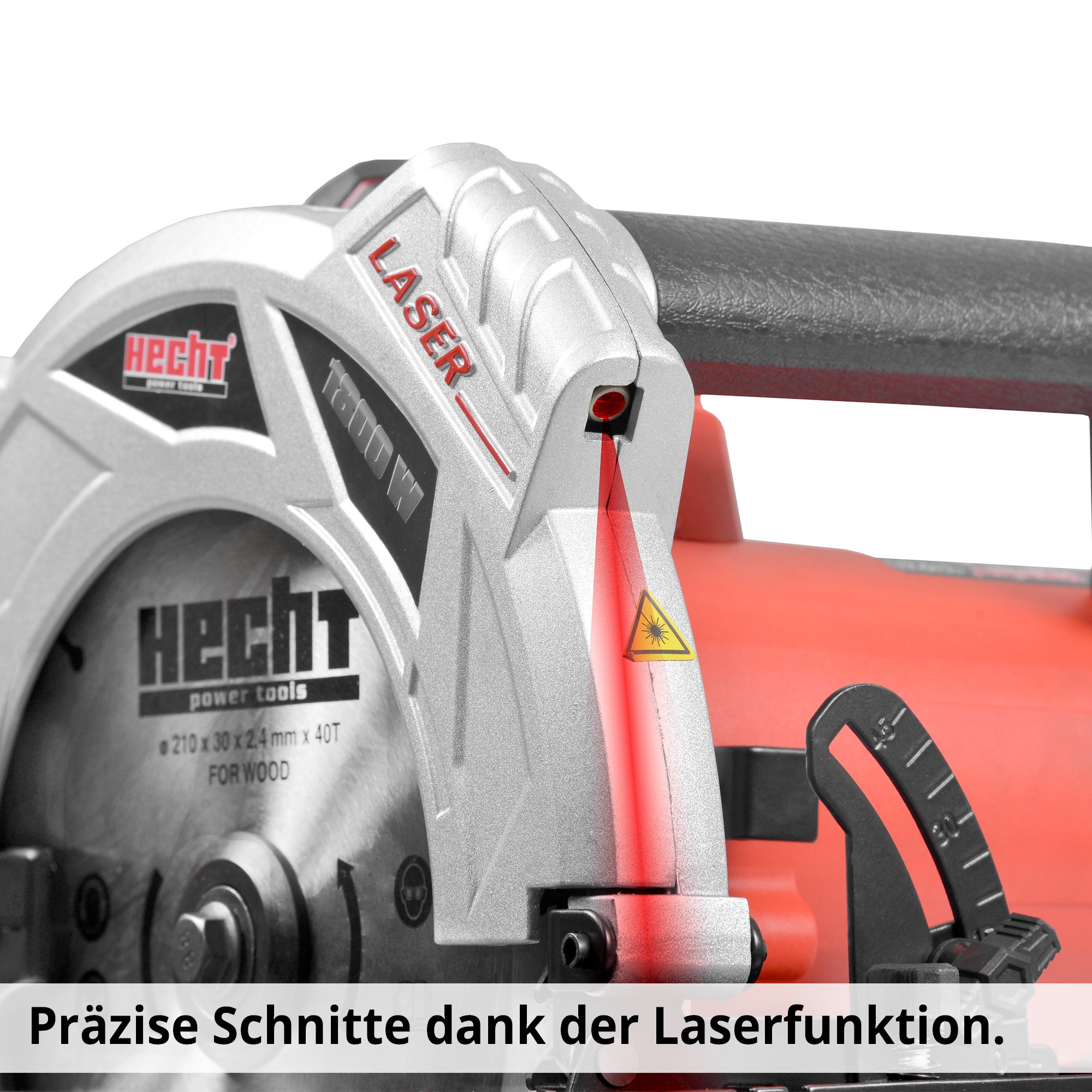 HECHT Handkreissäge 1620; Präzise Schnitte dank Laserfunktion