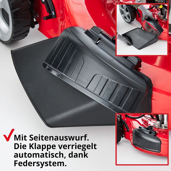 HECHT Benzin Rasenmäher 5563 SXE Benzin Rasenmäher mit verriegelbarem Seitenauswurf HECHT Benzin Rasenmäher 5563 SXE Benzin Rasenmäher mit verriegelbarem Seitenauswurf