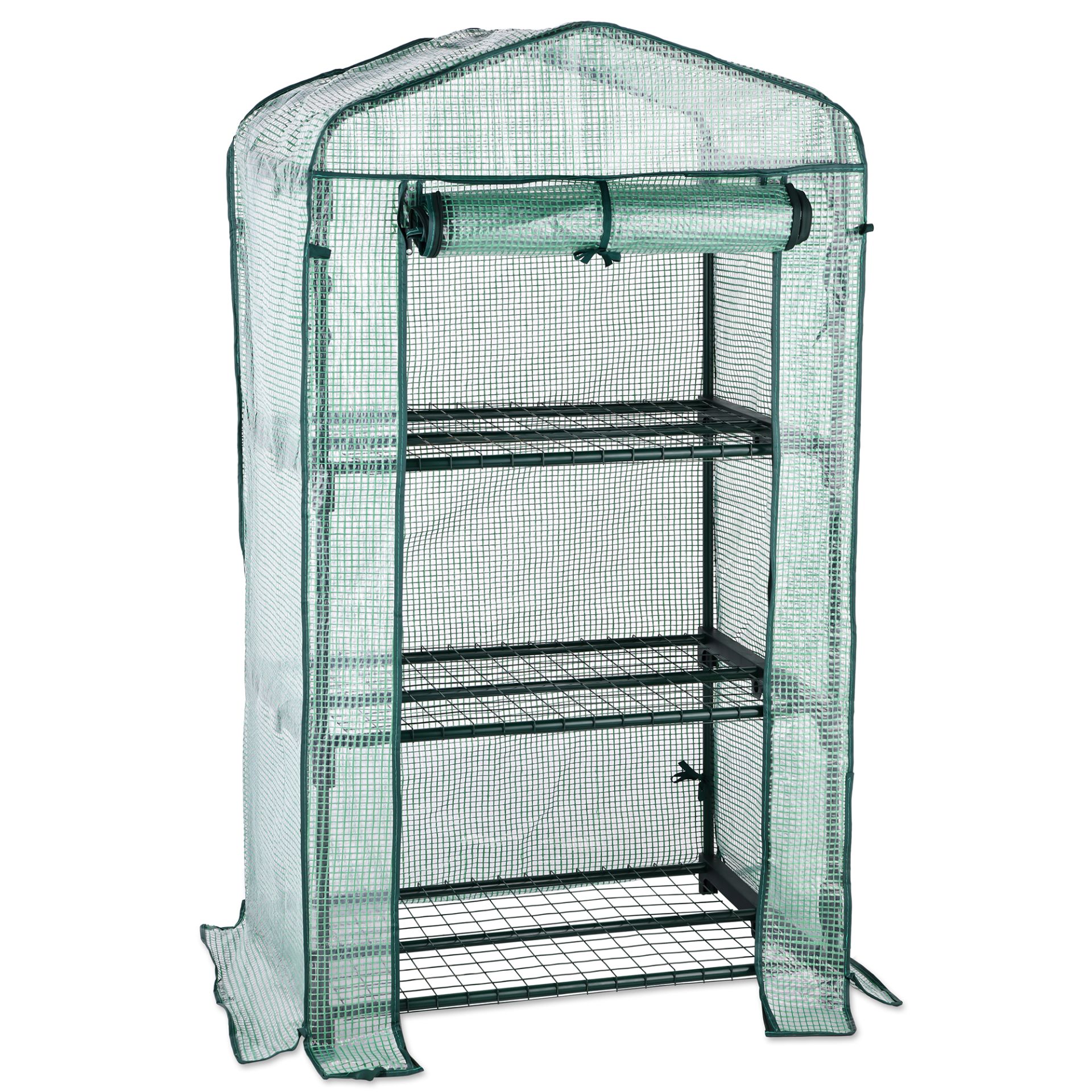 TOM Anzucht Gewächshaus GH-33; Abgeschrägtes Dach ermöglicht einfaches Abfließen von Regenwasser