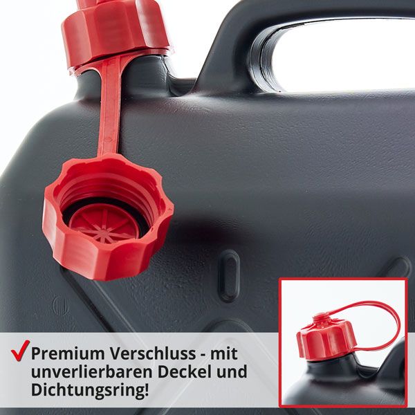 HECHT Benzinkanister »10 Liter« Benzinkanister mit praktischem Dichtungsring