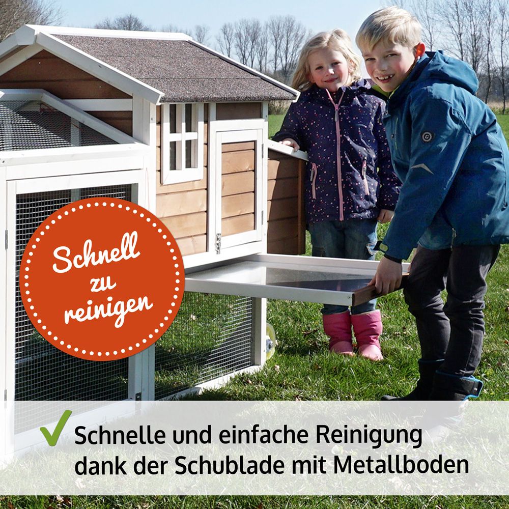 zooprinz Hünhervoliere Mobi Kotschublade für eine einfache Reinigung  (Dieses Bild wurde mit Hilfe von KI generiert.)