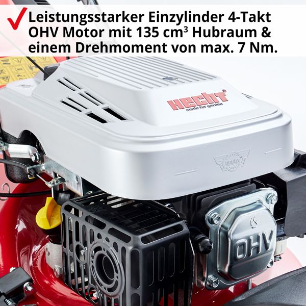 HECHT 3-Rad Benzin Rasenmäher »5483 SW« Benzin Rasenmäher mit starkem Motor