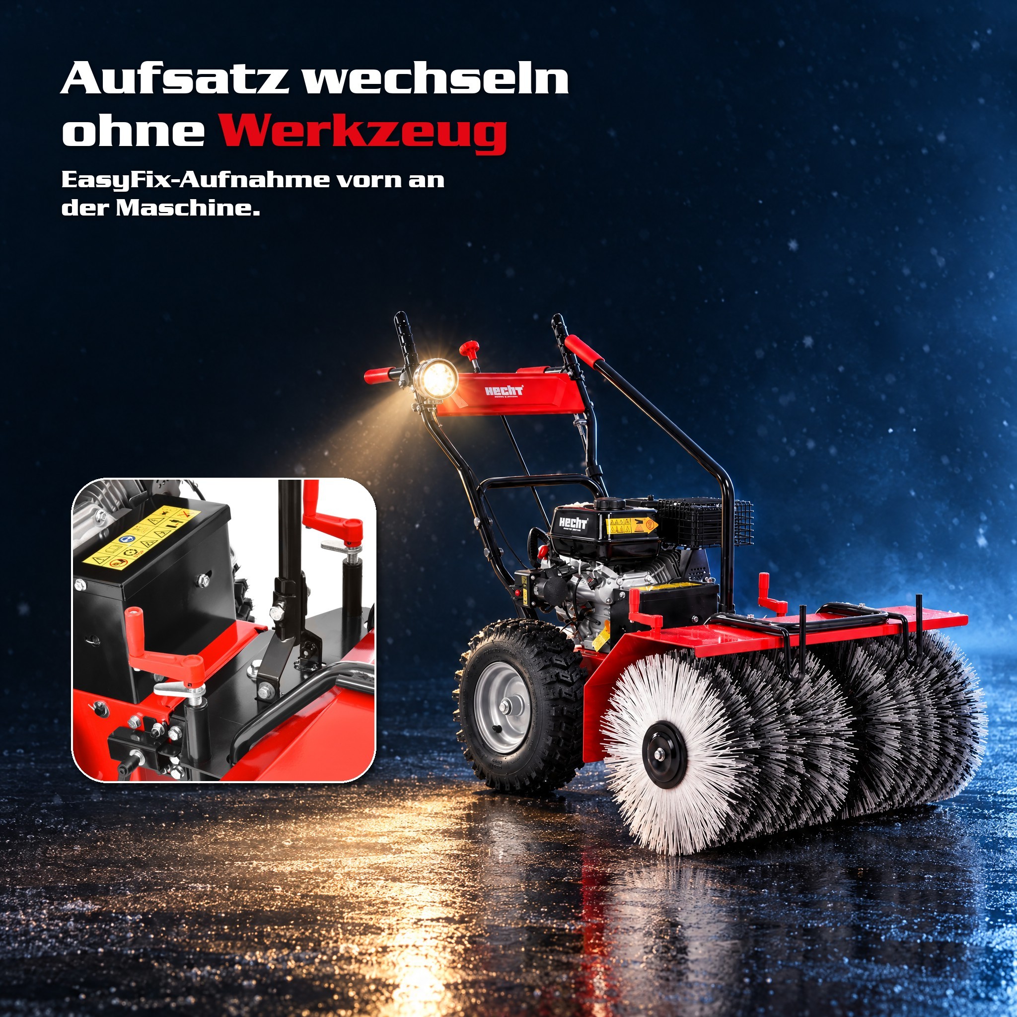 Kehrmaschine Benzin 8680 SE Set 3 (Dieses Bild wurde mit Hilfe von KI generiert.)