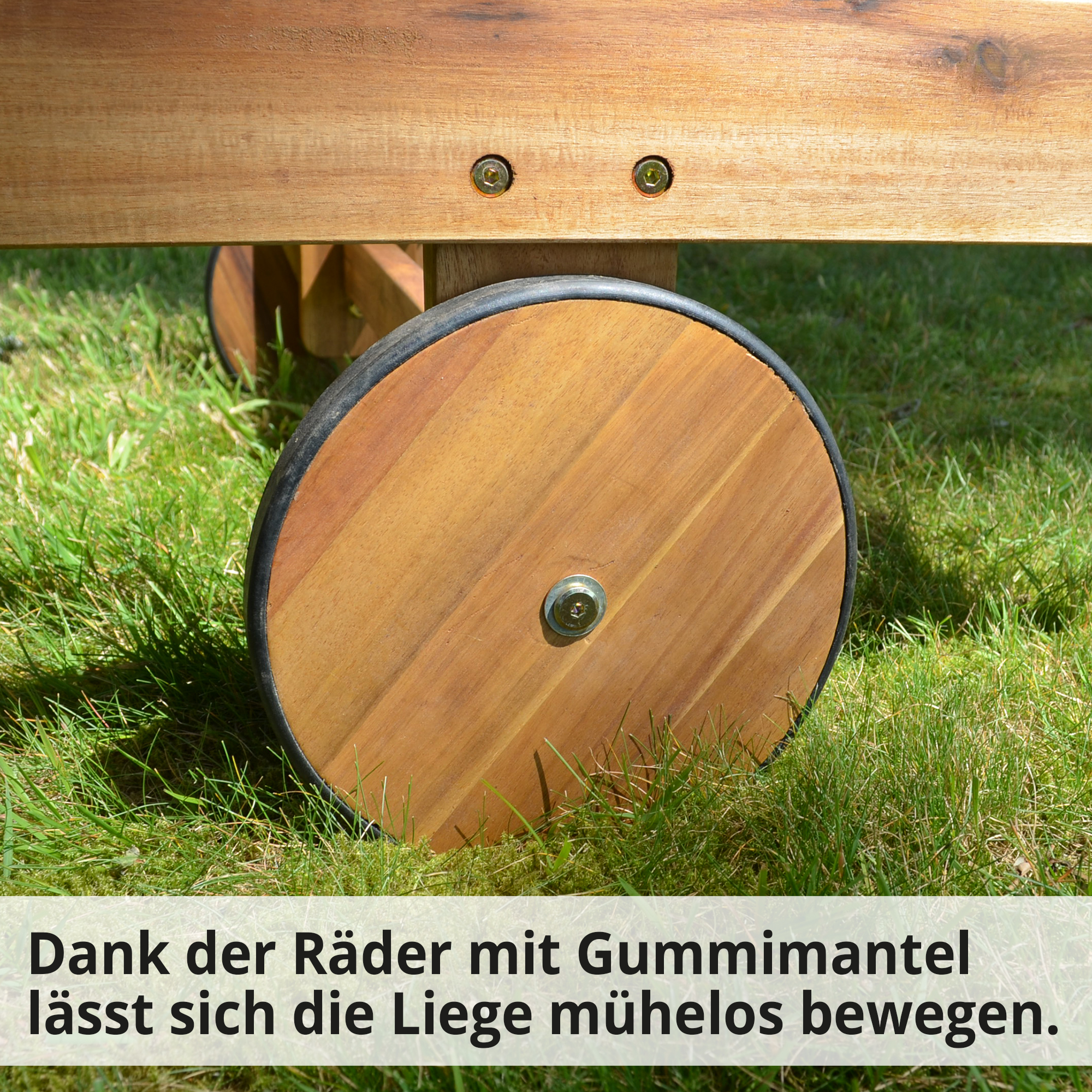 HECHT Sonnenliege »Resort A« Liegestuhl und räder mit Gummimantel 