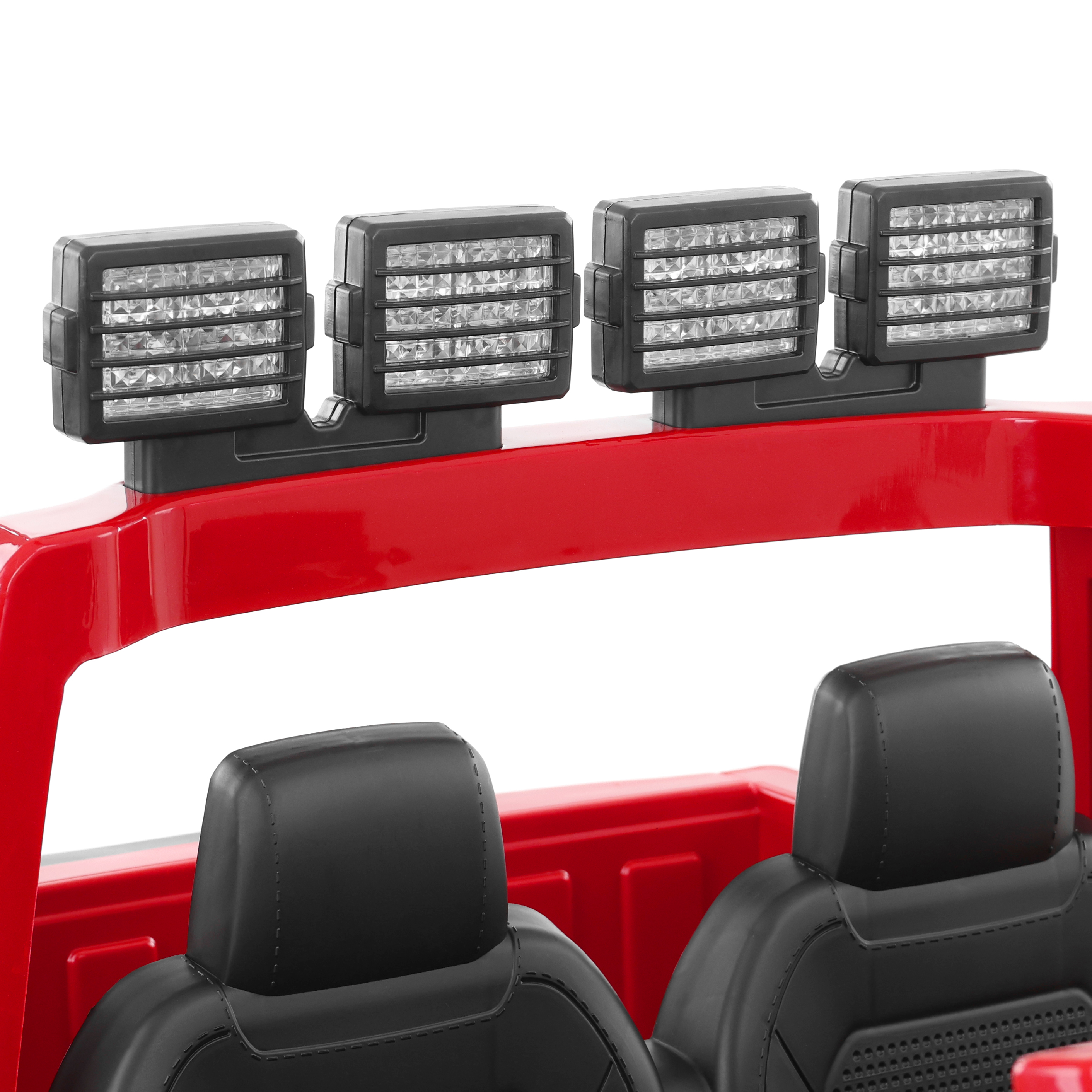 HECHT Ford Kinderauto F450 RED mit 60 kg Tragkraft und großem Sitzkomfort