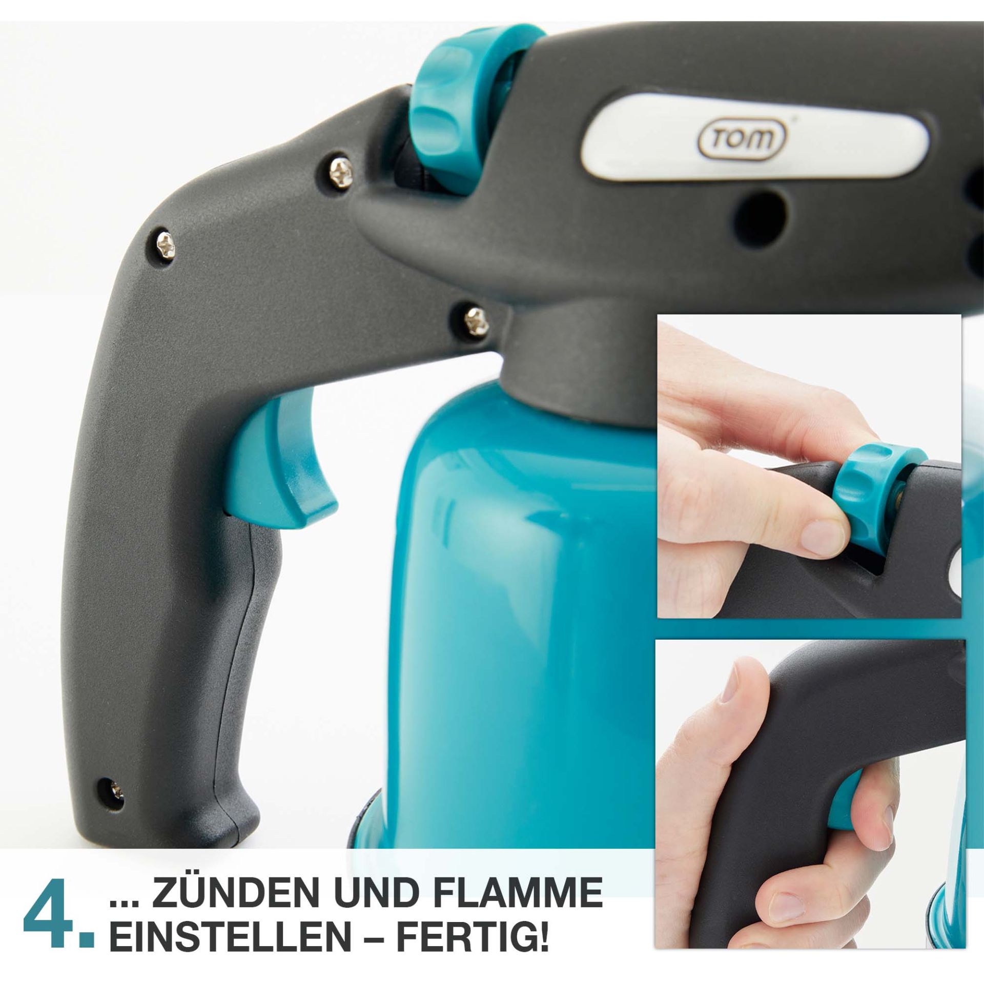 TOM Lötbrenner GB-190; geringer Gasverbrauch von 94,5 Gramm pro Stunde