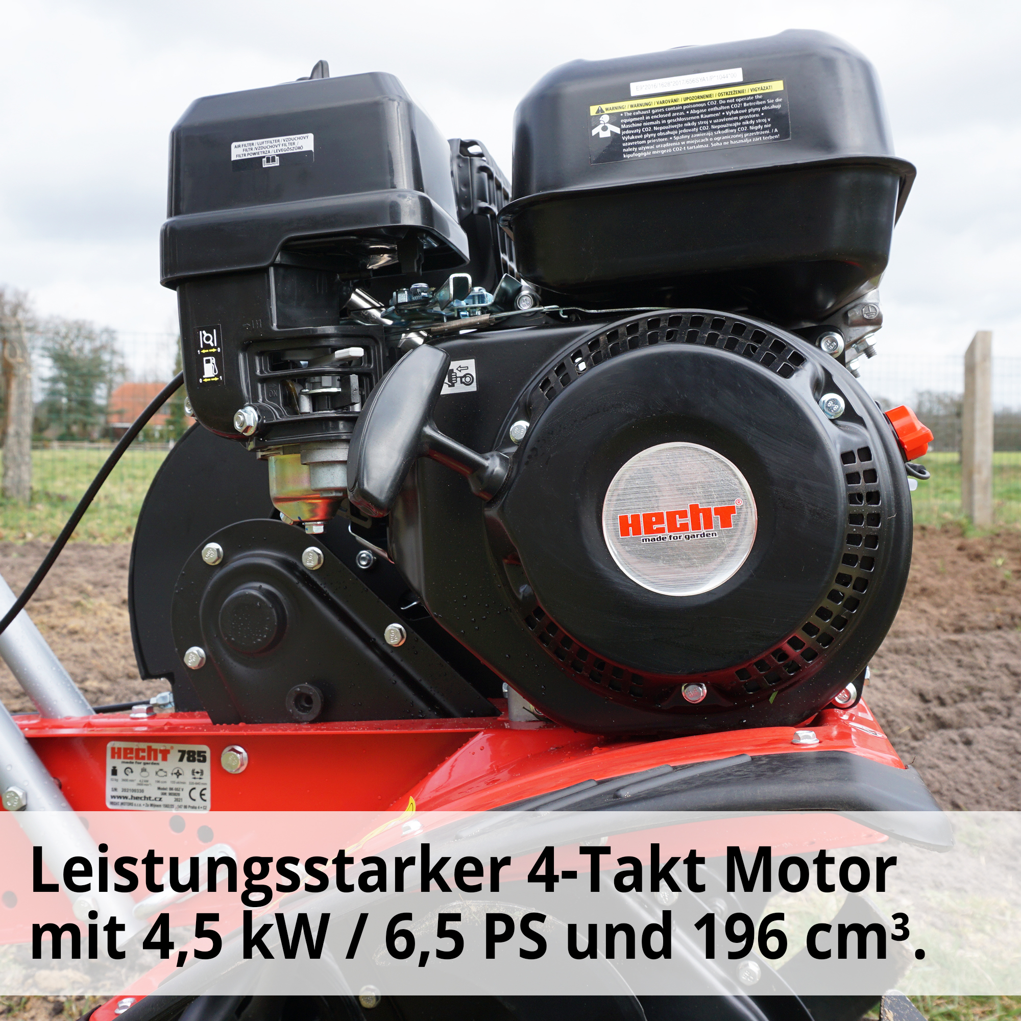 HECHT Benzin Gartenhacke »785« Gartenhacke mit leistungsstarkem Motor