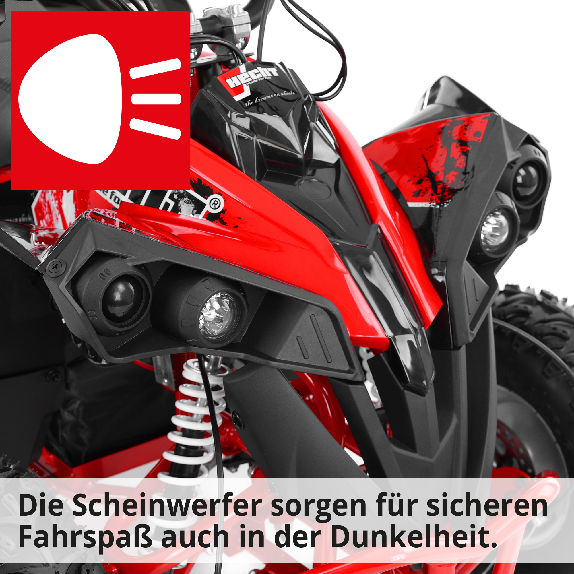Elektro Quad; Scheinwerfer