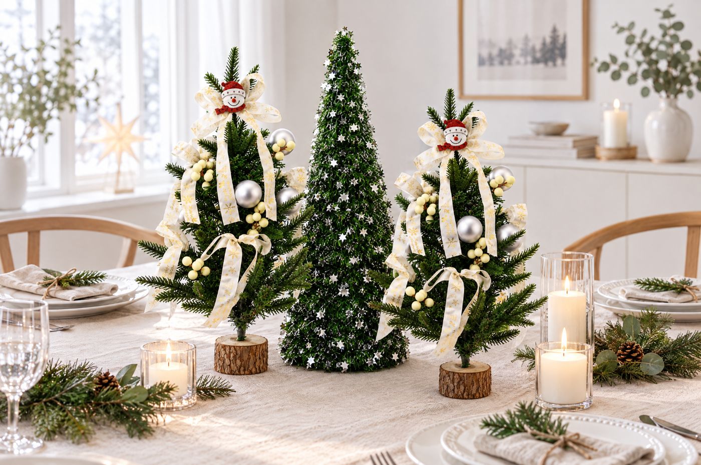 Weihnachtsdeko: Girlanden, Kränze & LED-Figuren