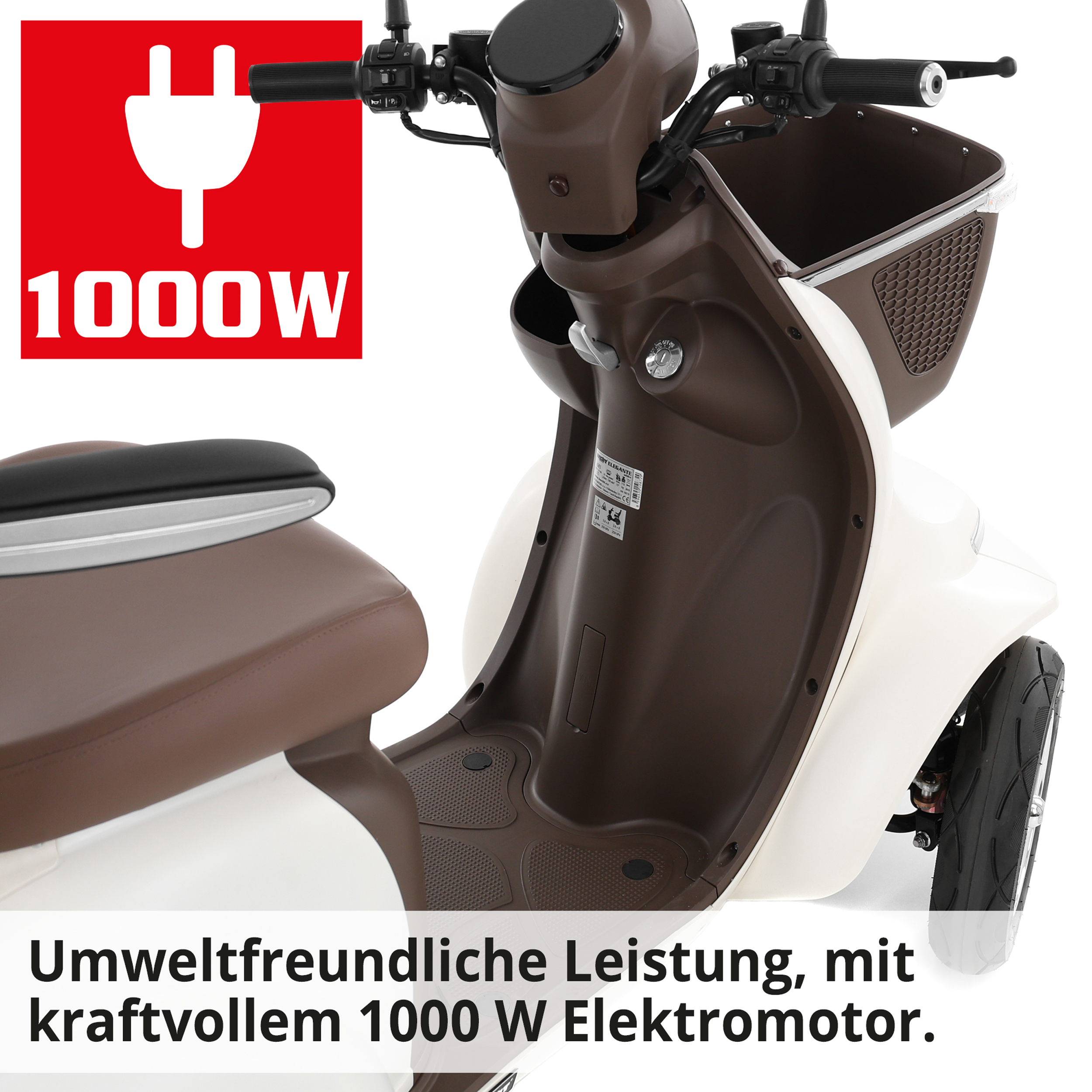 Seniorenmobil HECHT Elegante mit kraftvollem 1000 Watt Elektromotor