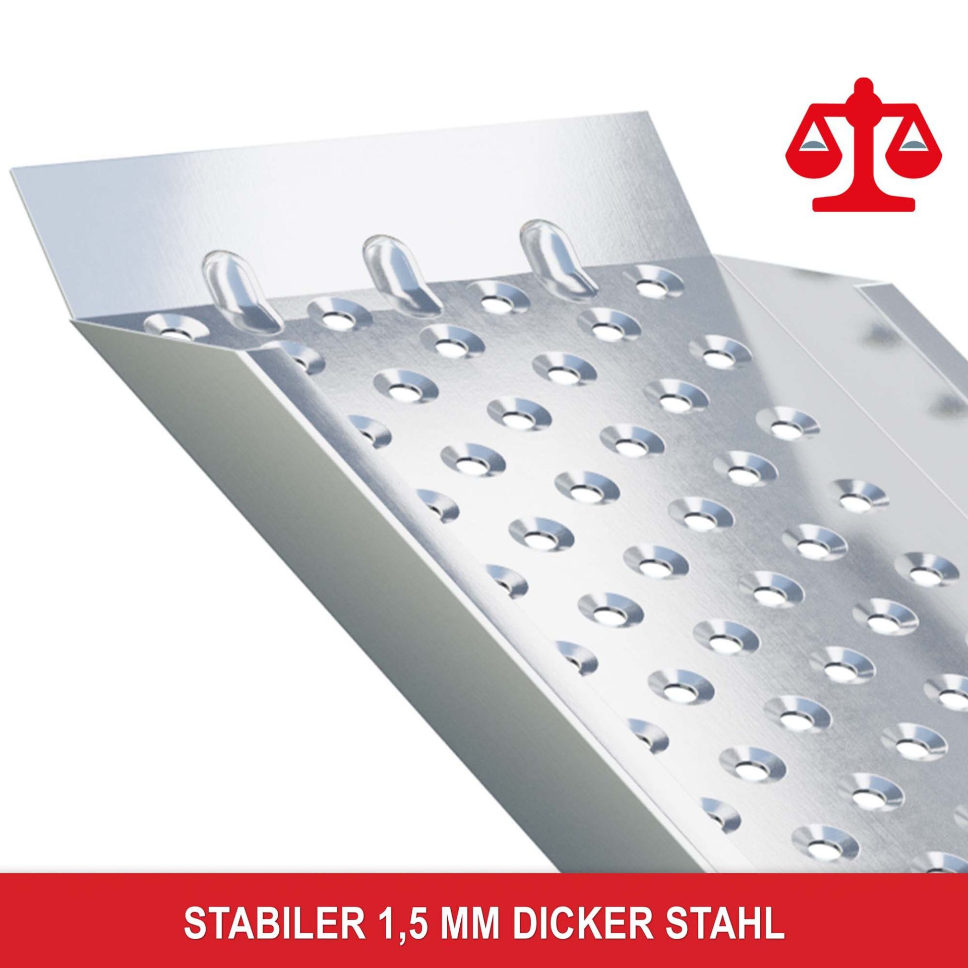 Auffahrrampen - stabiler, dicker Stahl