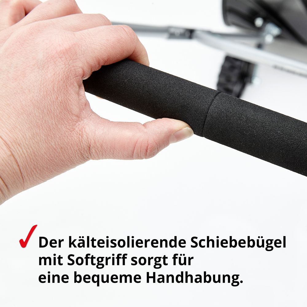 HECHT Schneeschieber 661 GT Schneeschieber mit kälteisolierender Schiebebügel