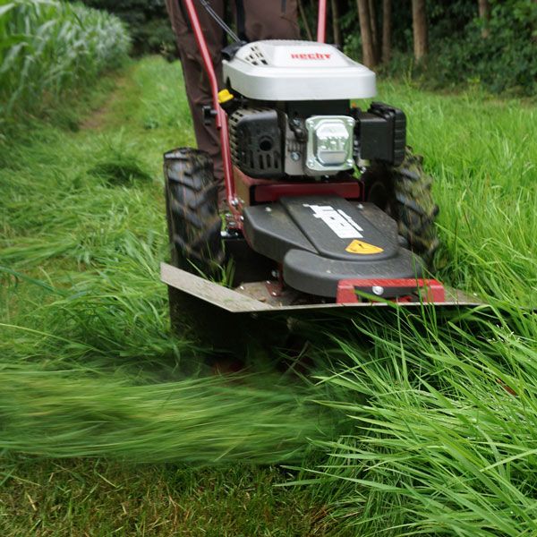 Hecht Trommelmäher mit idealer ausstattung für hohes Gras  